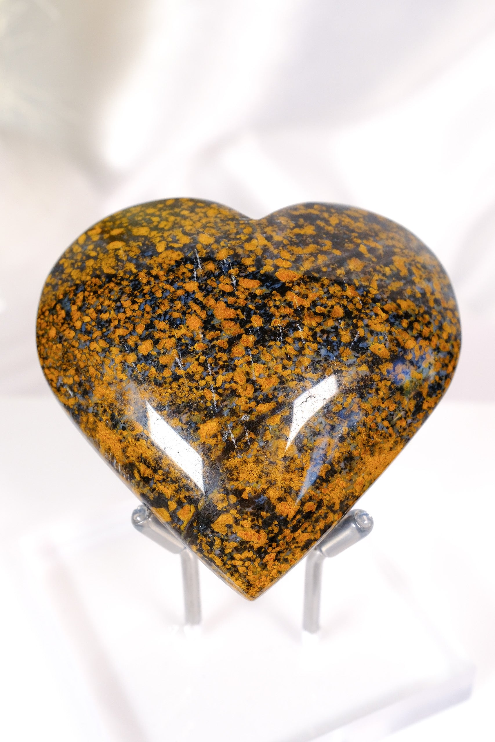 Lions Eye Jasper (Cosmic Quartz) Heart