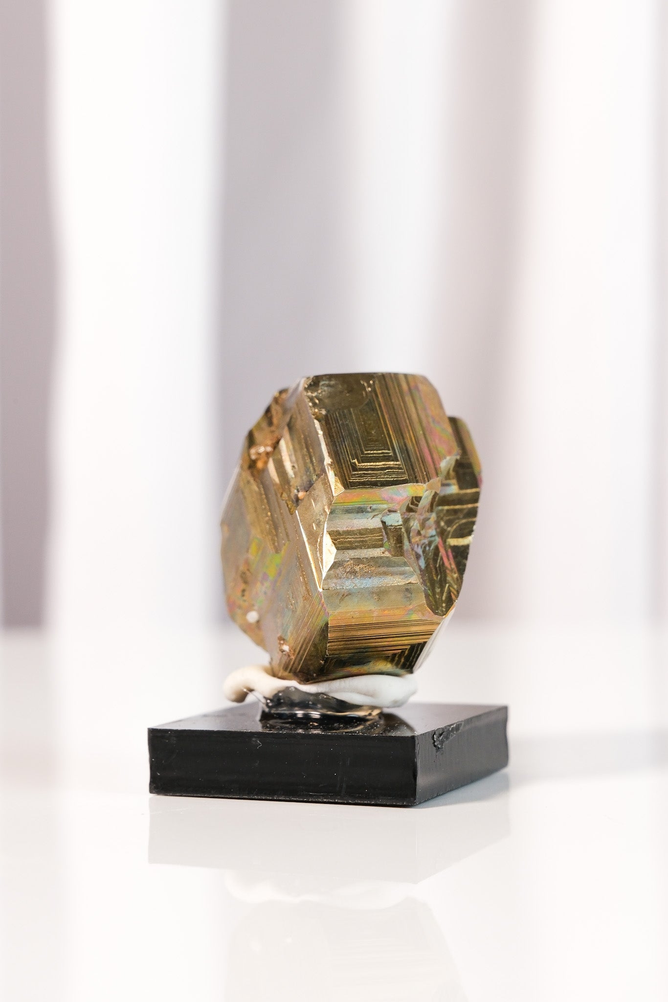 Rainbow Pyrite Cluster on Stand