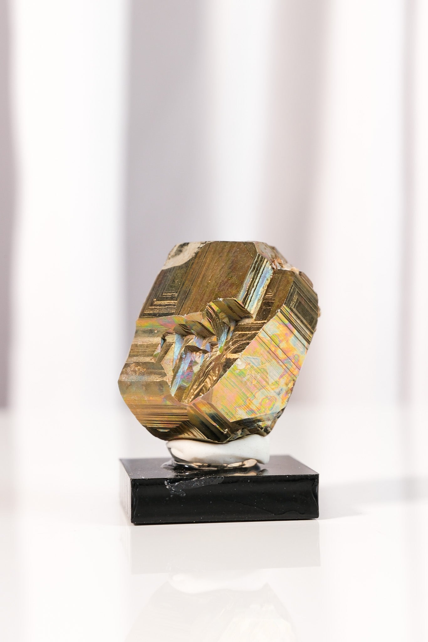 Rainbow Pyrite Cluster on Stand