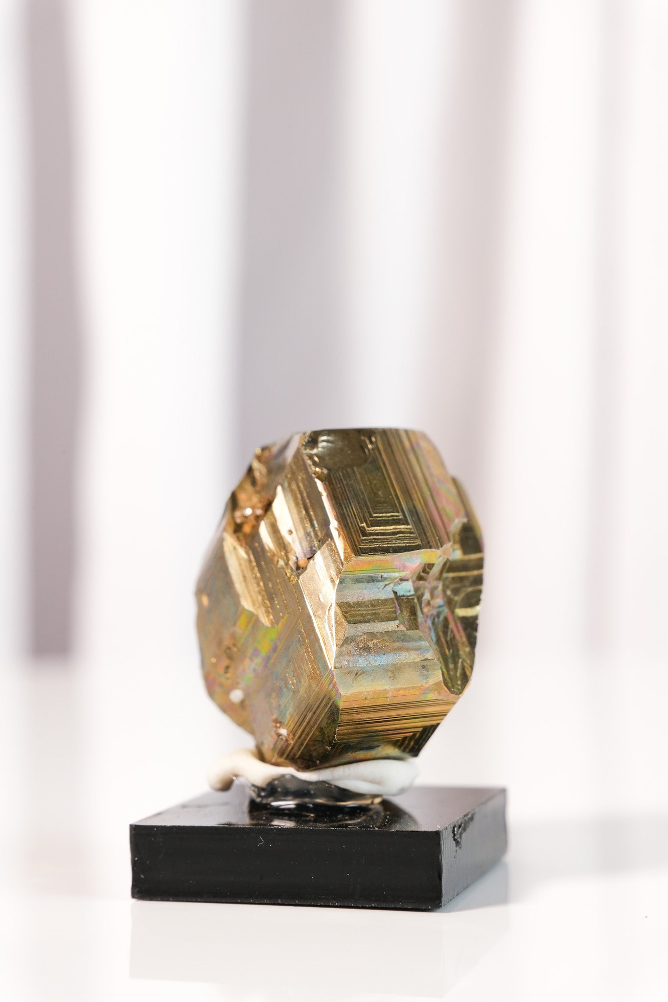 Rainbow Pyrite Cluster on Stand