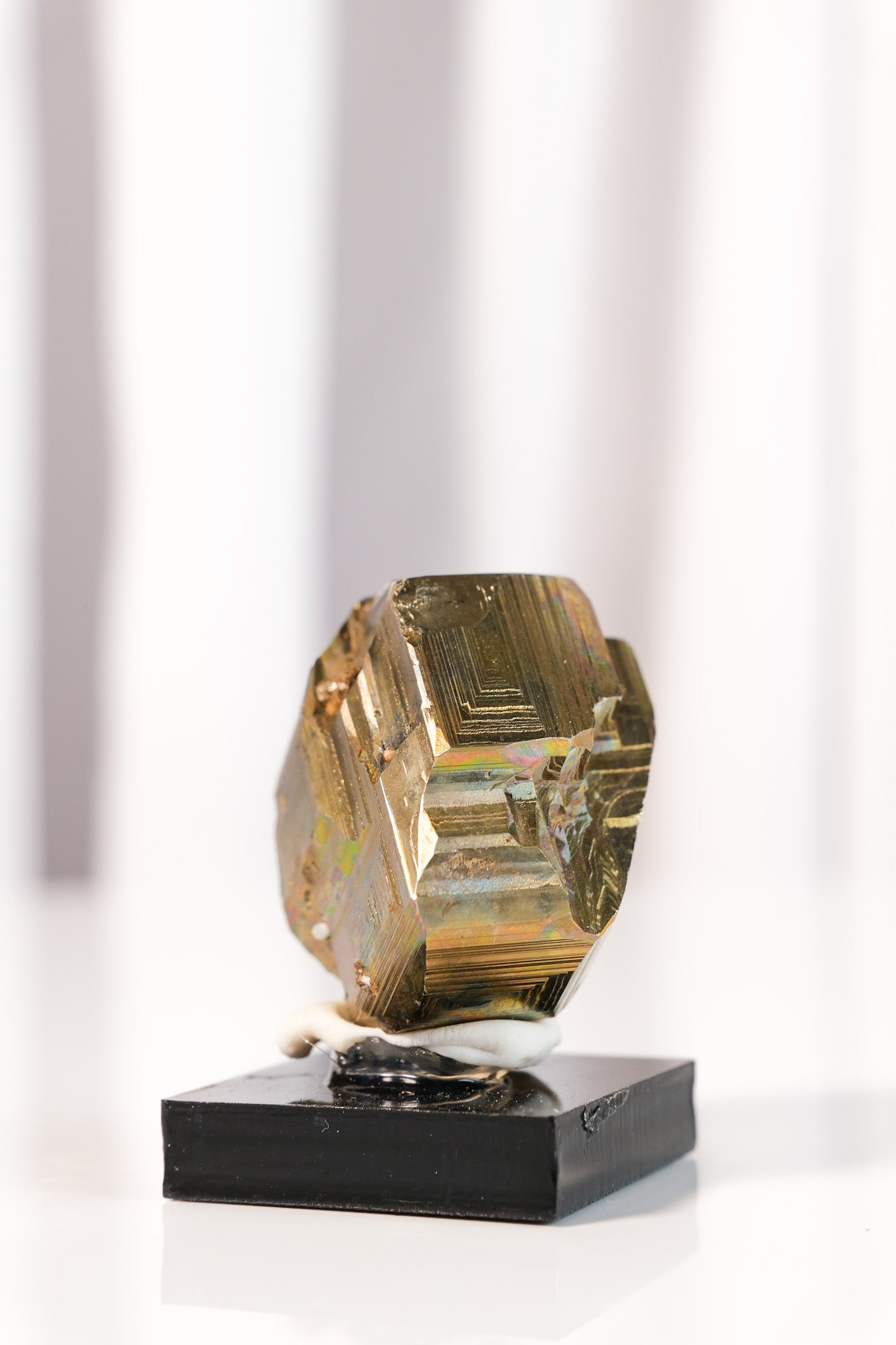 Rainbow Pyrite Cluster on Stand