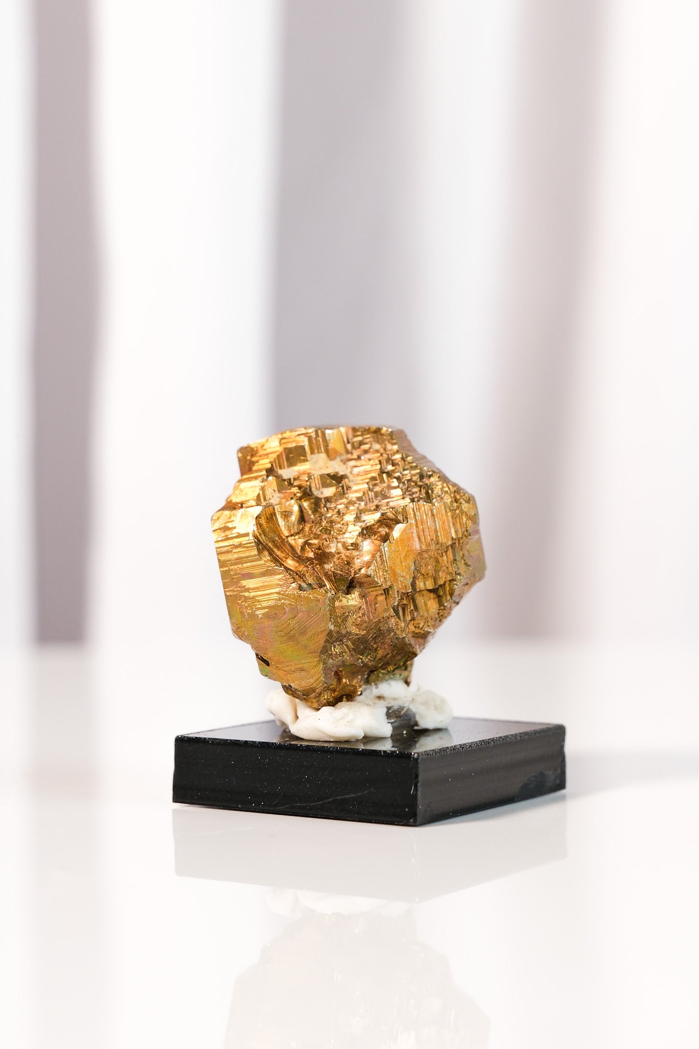 Rainbow Pyrite Cluster on Stand