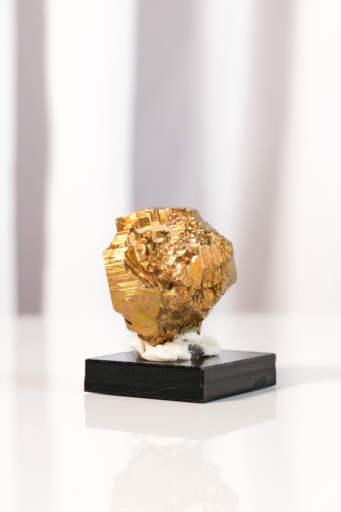 Rainbow Pyrite Cluster on Stand