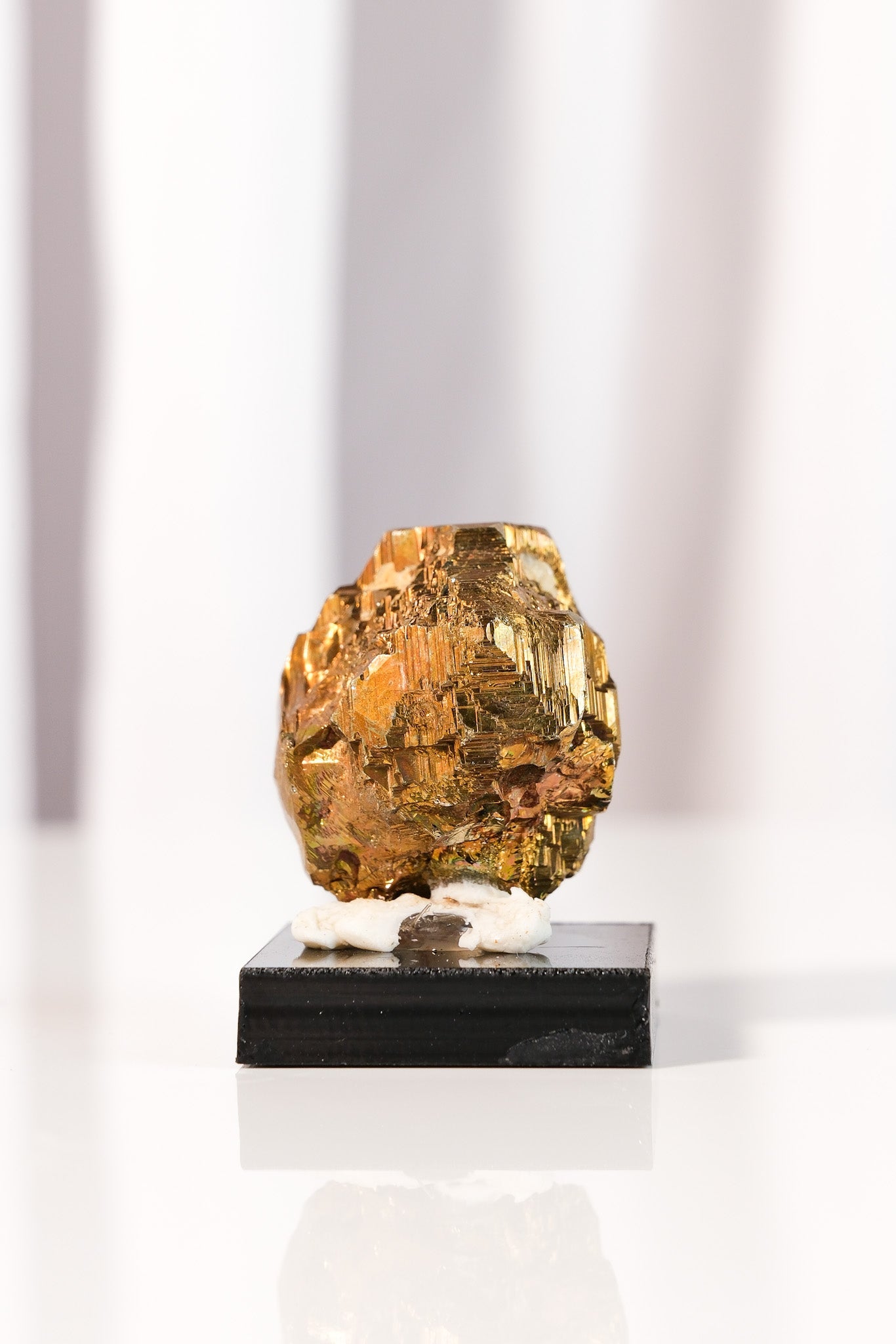 Rainbow Pyrite Cluster on Stand