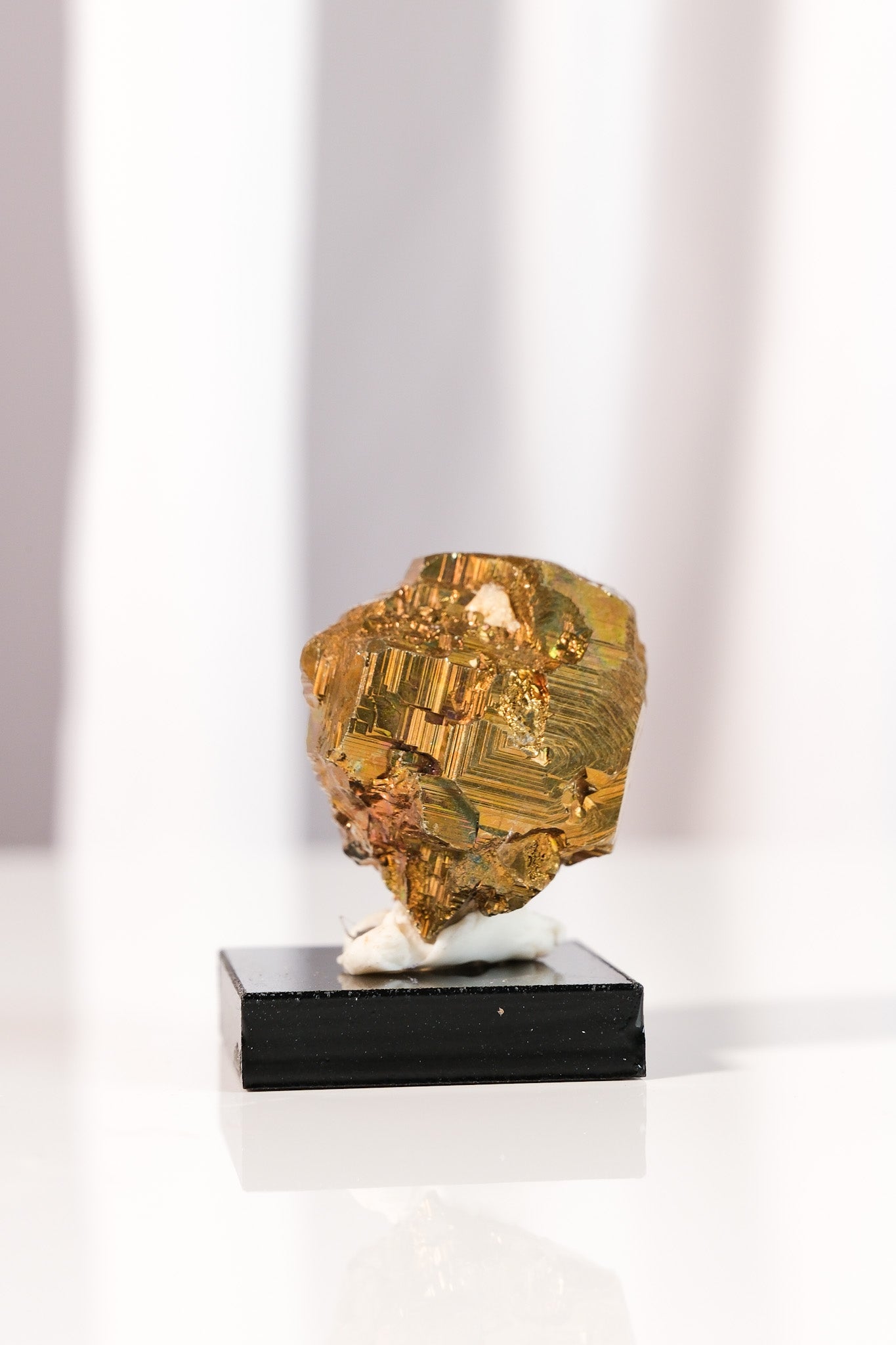 Rainbow Pyrite Cluster on Stand