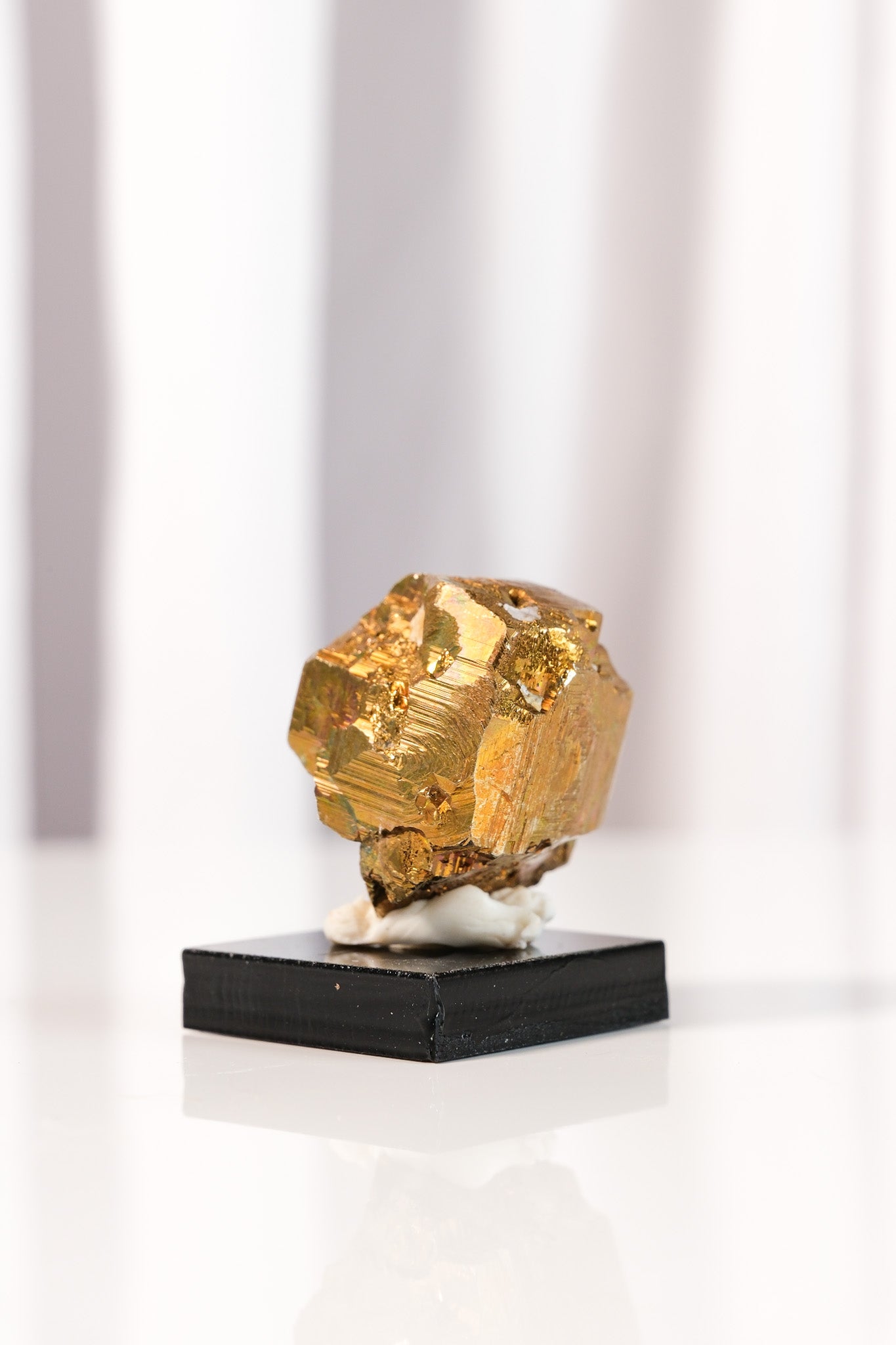 Rainbow Pyrite Cluster on Stand