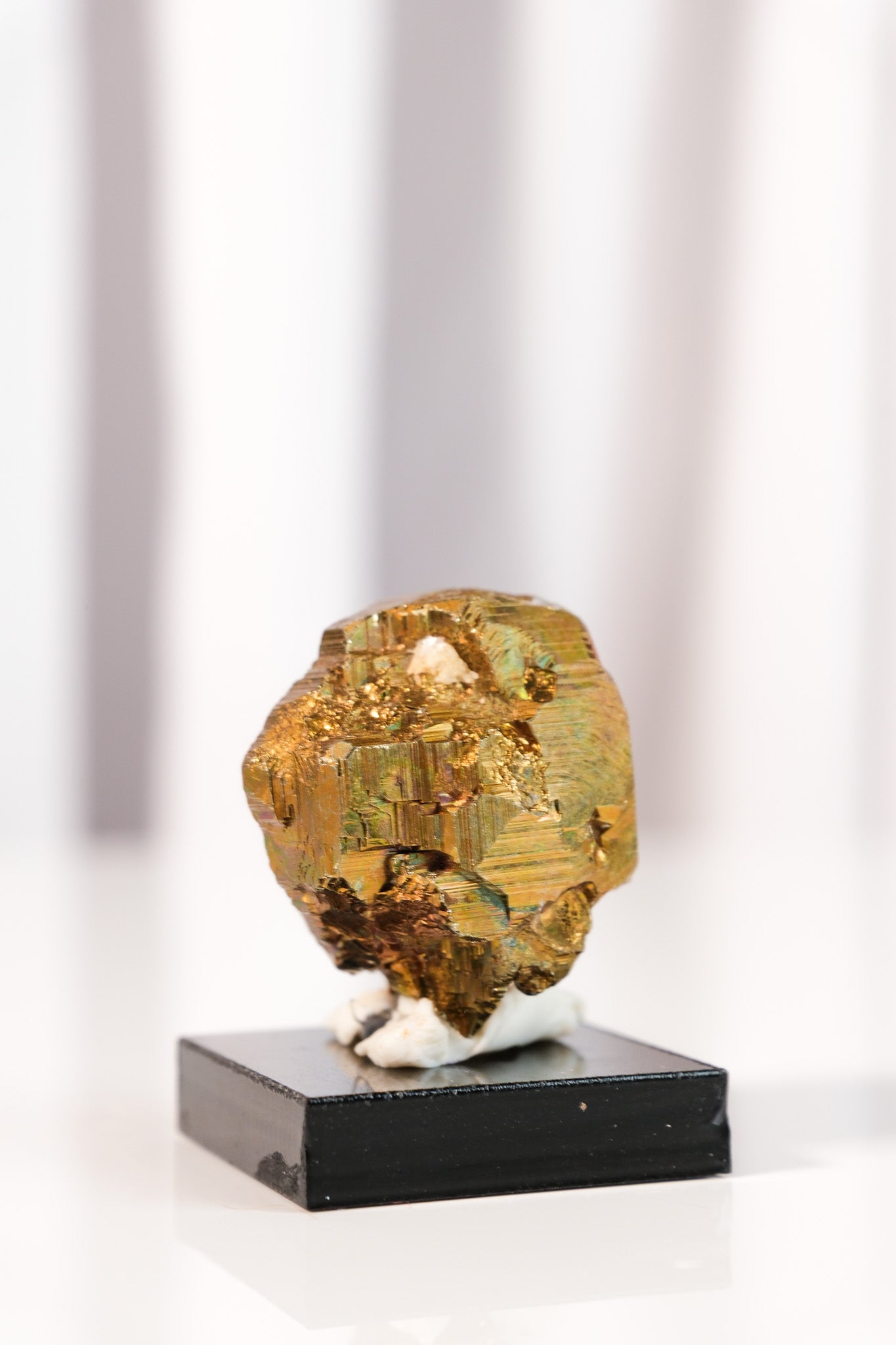 Rainbow Pyrite Cluster on Stand