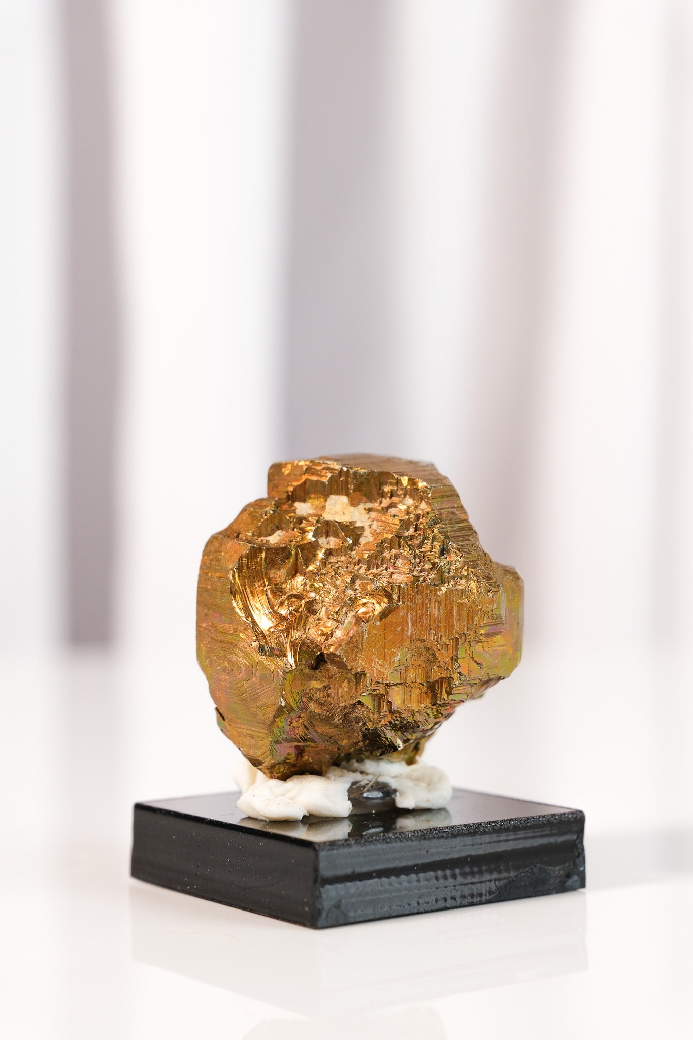 Rainbow Pyrite Cluster on Stand