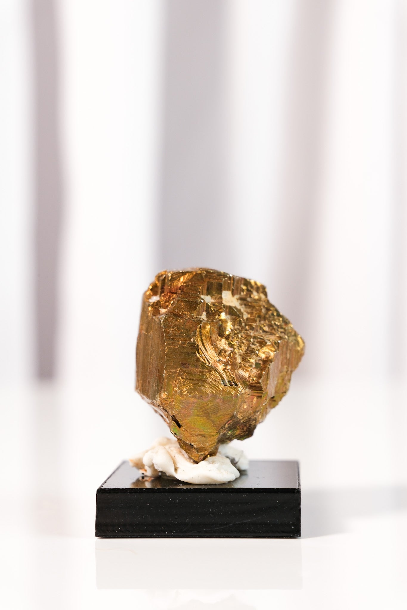 Rainbow Pyrite Cluster on Stand