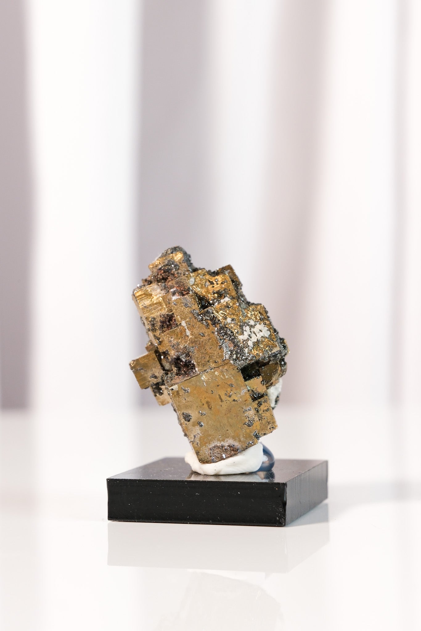 Rainbow Pyrite Cluster on Stand