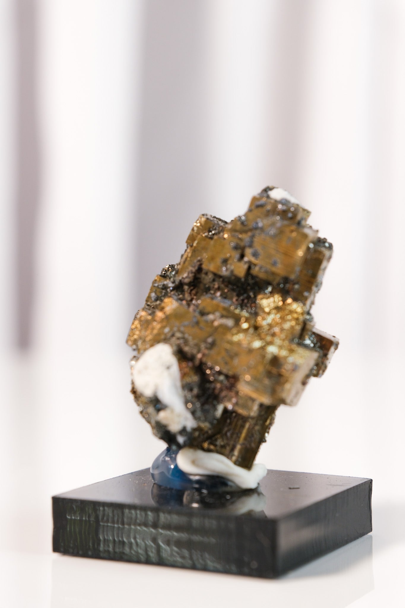 Rainbow Pyrite Cluster on Stand
