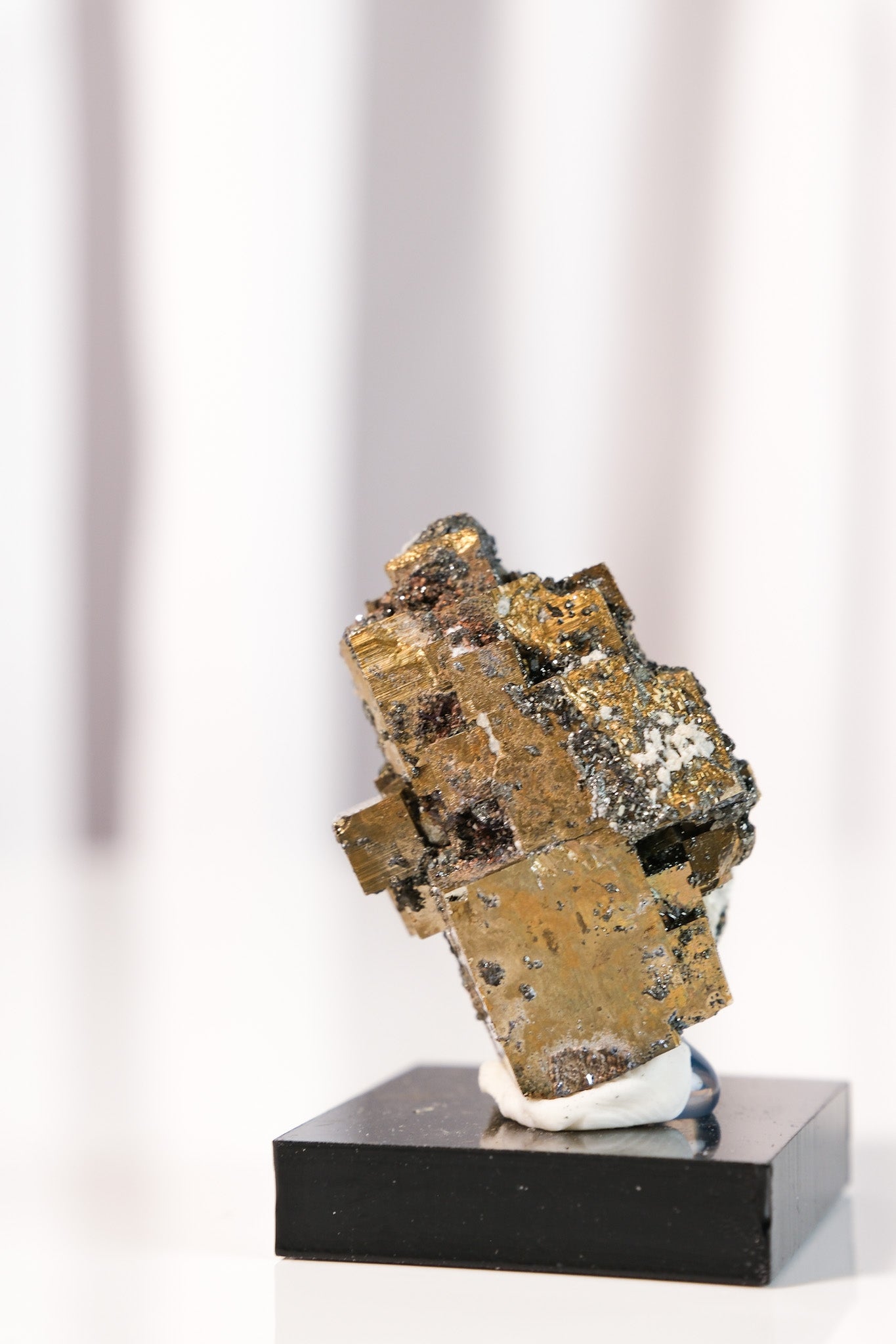 Rainbow Pyrite Cluster on Stand