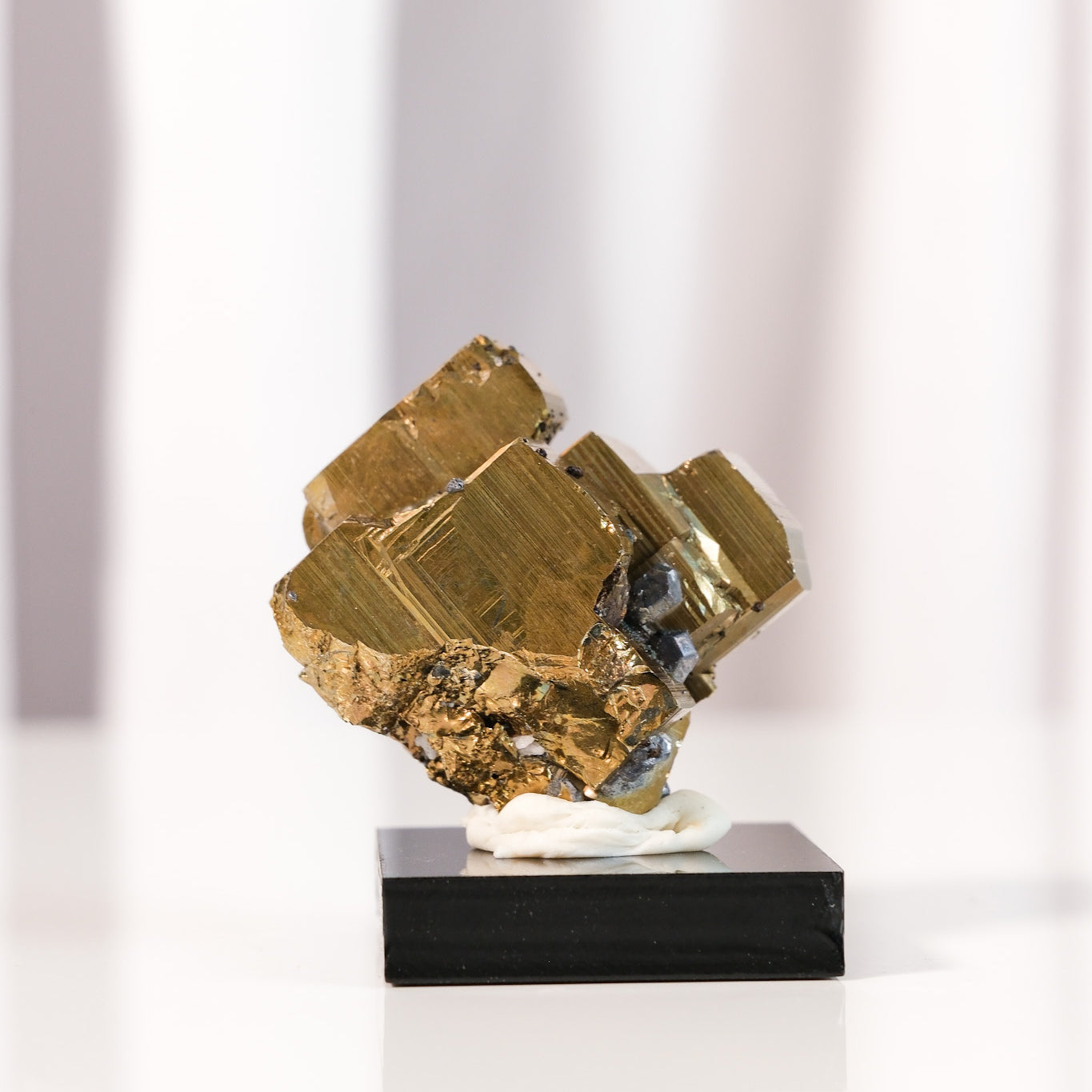 Rainbow Pyrite Cluster on Stand