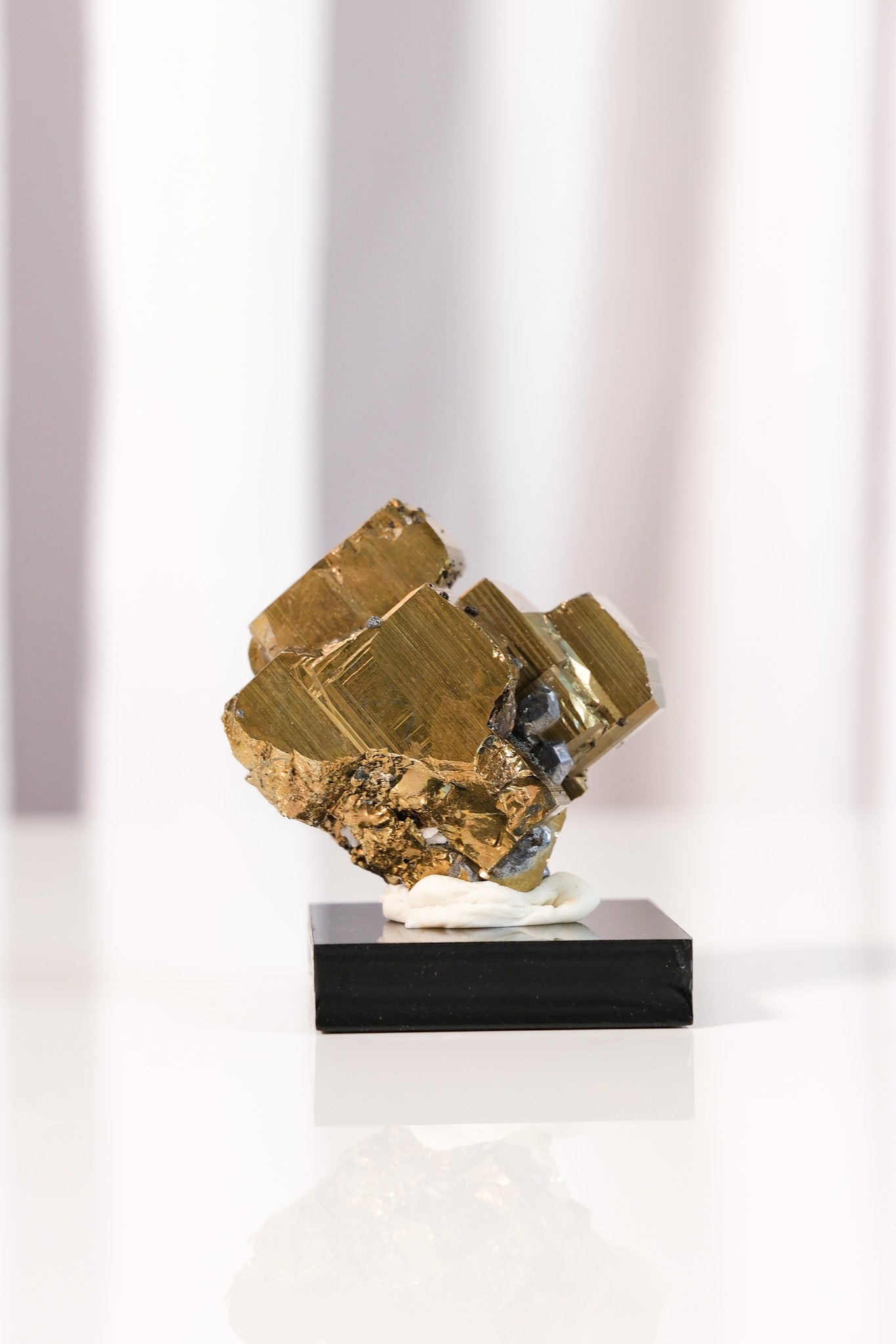 Rainbow Pyrite Cluster on Stand