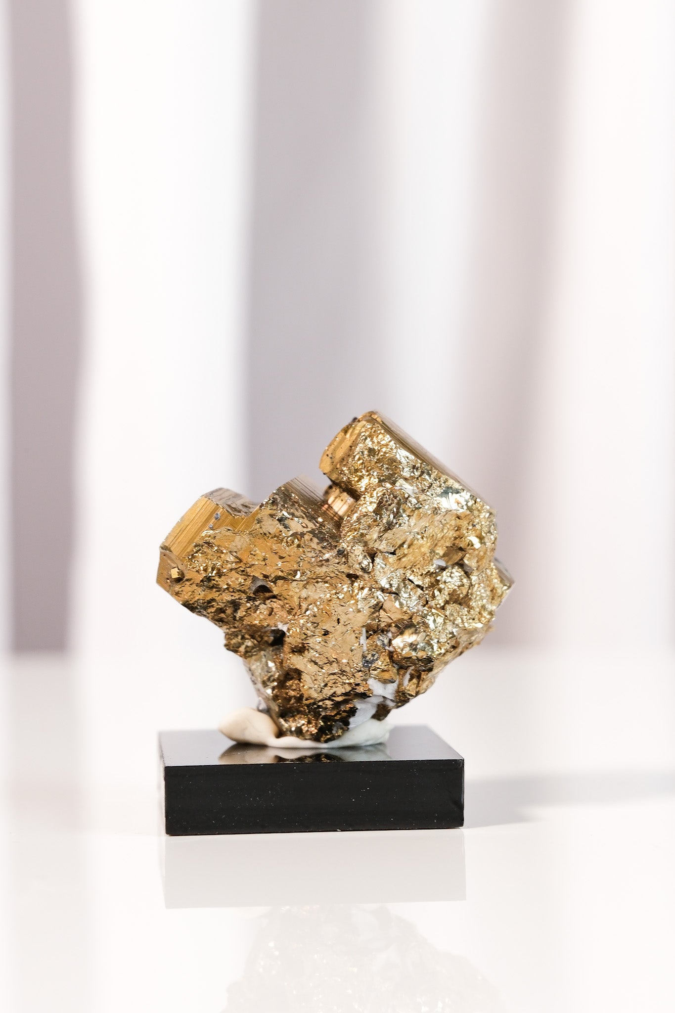 Rainbow Pyrite Cluster on Stand