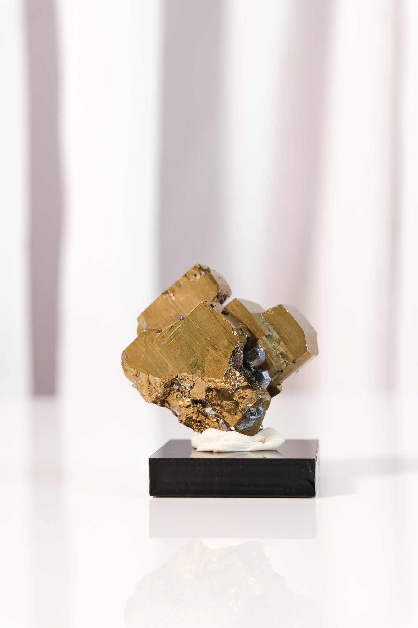 Rainbow Pyrite Cluster on Stand