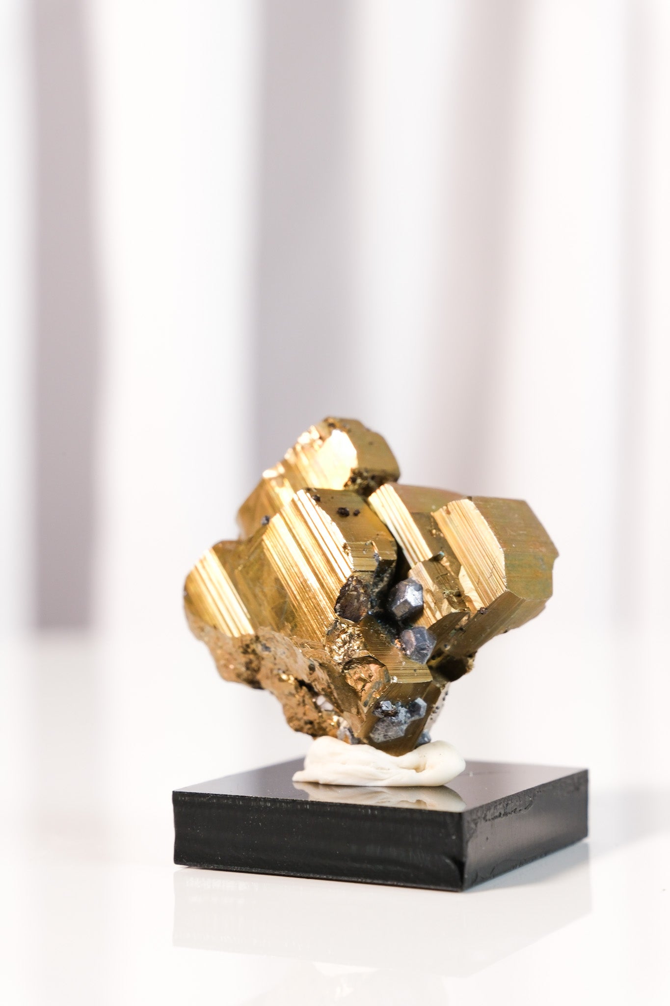 Rainbow Pyrite Cluster on Stand