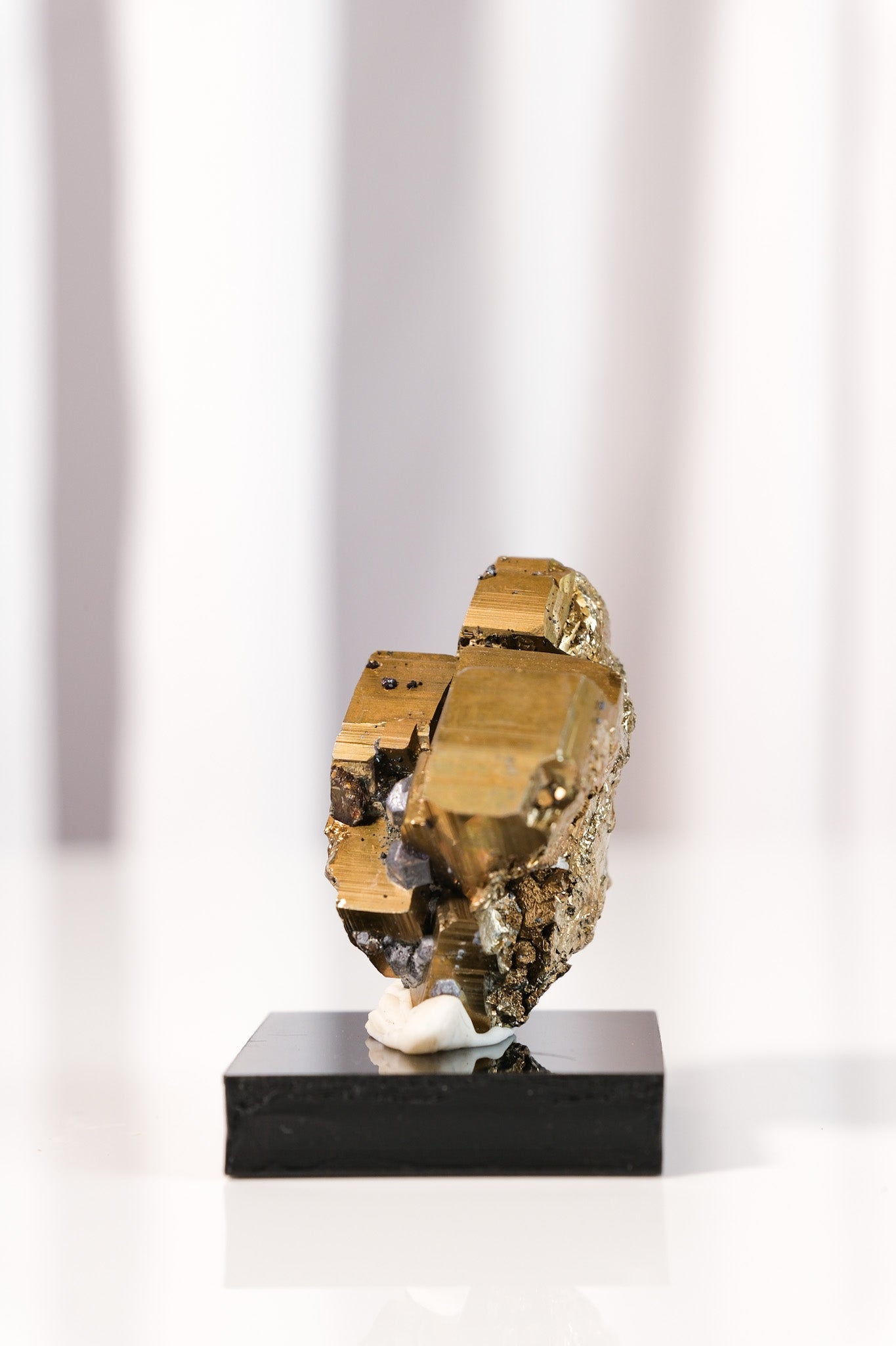 Rainbow Pyrite Cluster on Stand