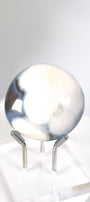 Orca Agate Palmstone Healing Crystal.