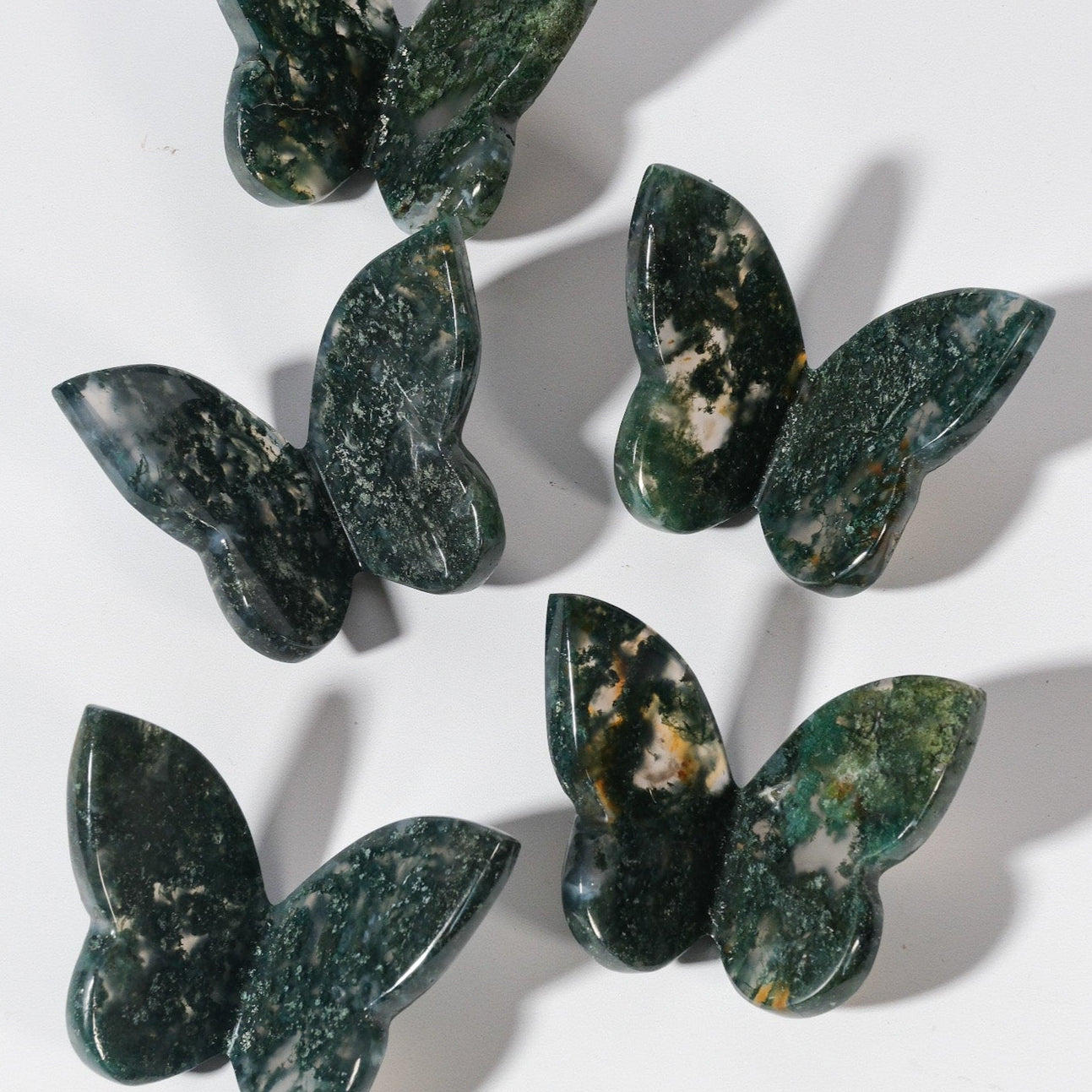 Moss Agate Butterfly