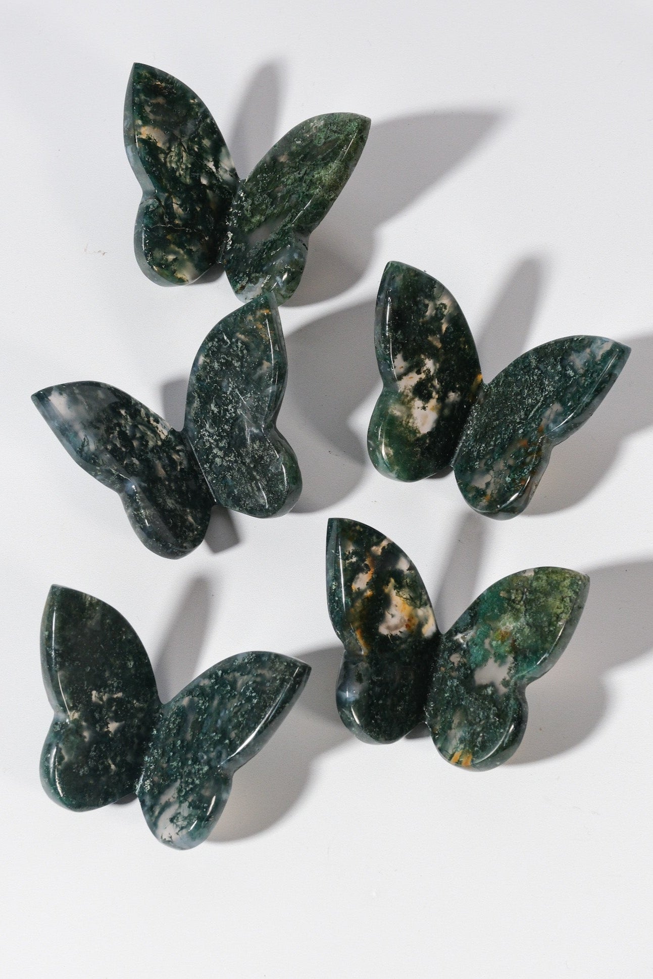 Moss Agate Butterfly