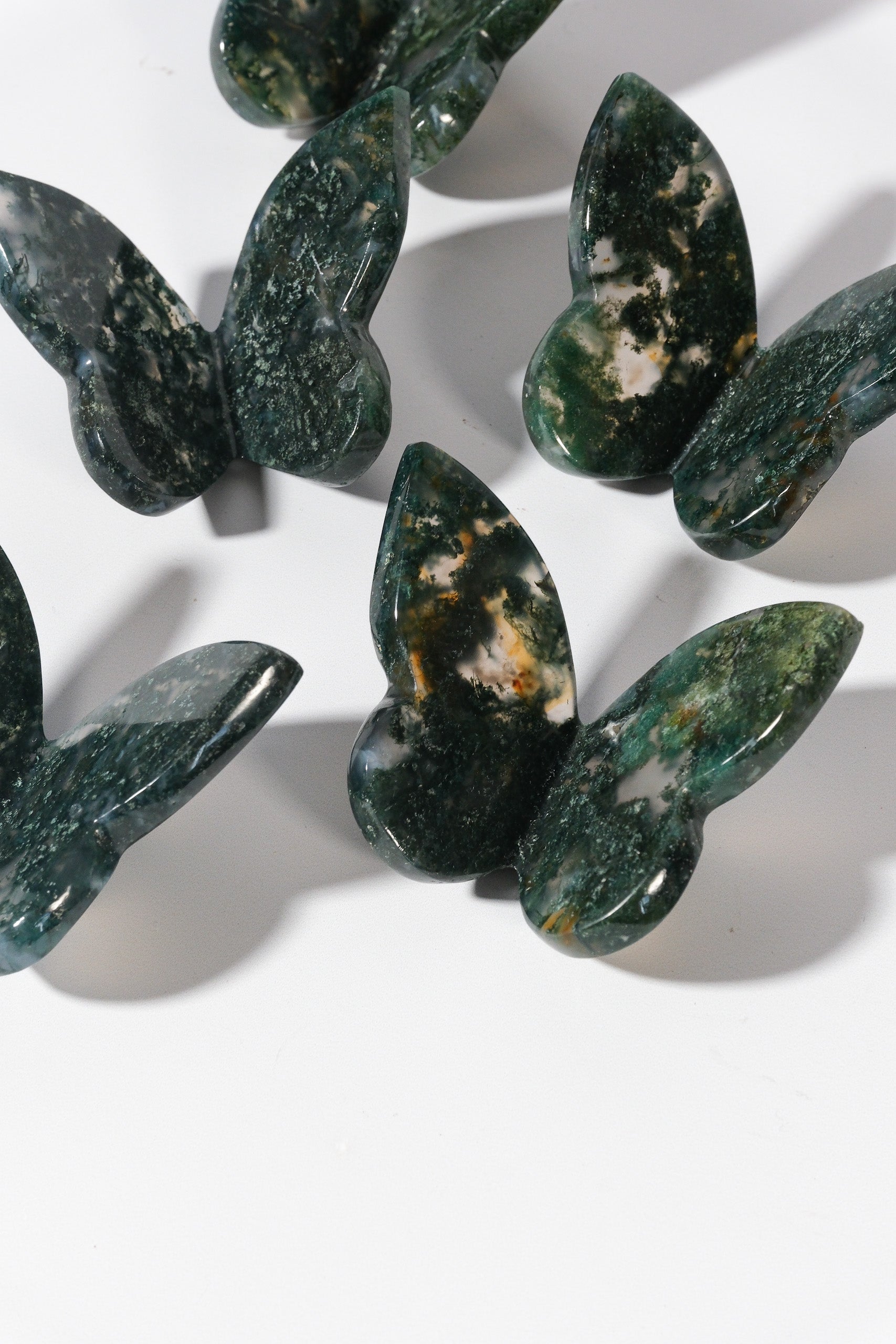 Moss Agate Butterfly