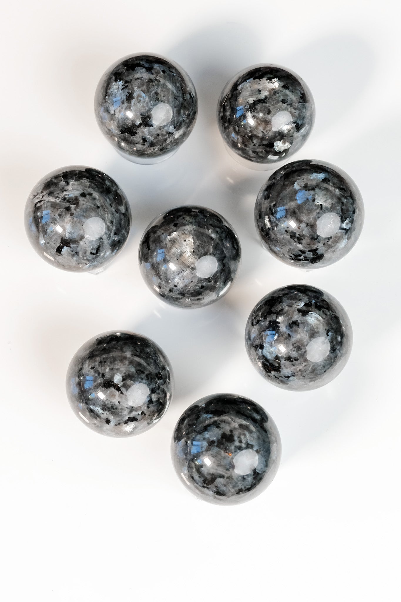 Flashy Larvikite Sphere