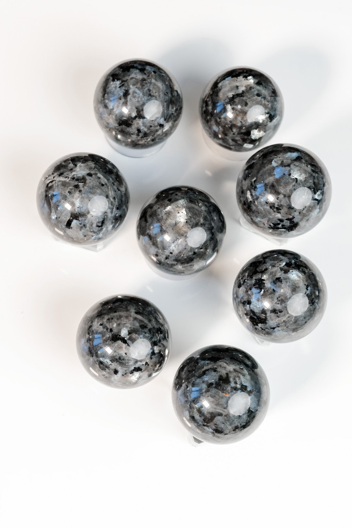 Flashy Larvikite Sphere