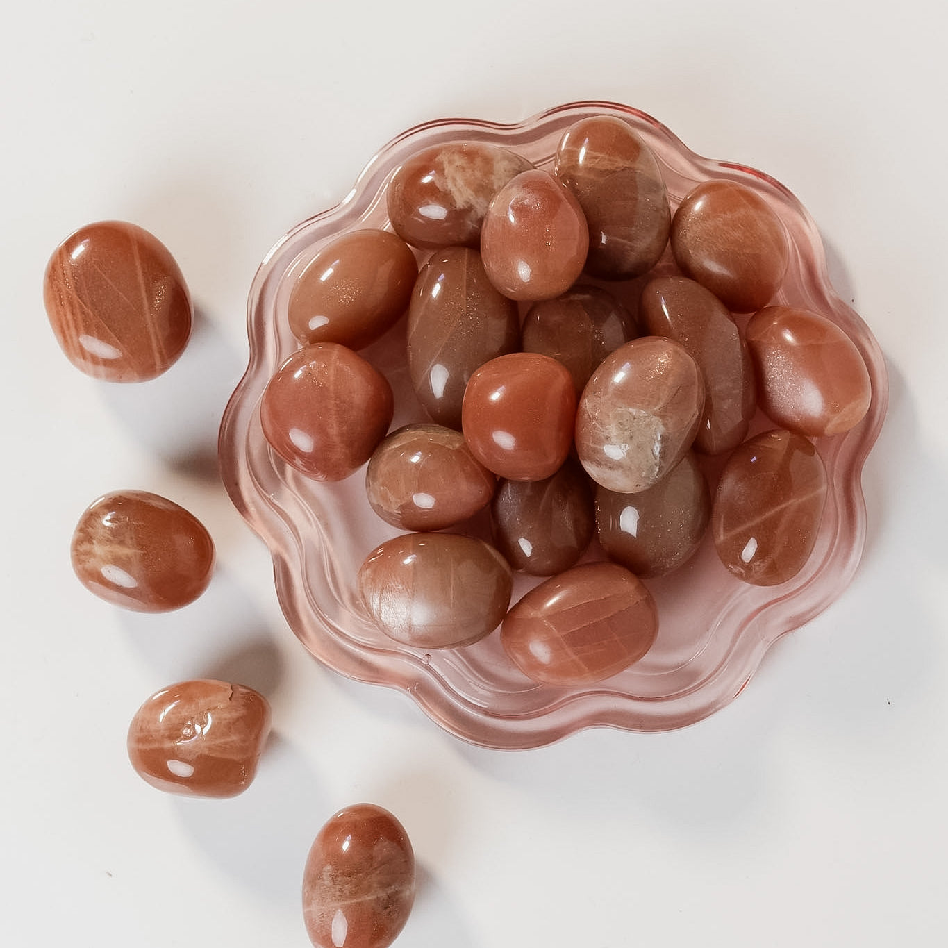 Peach Moonstone Tumble