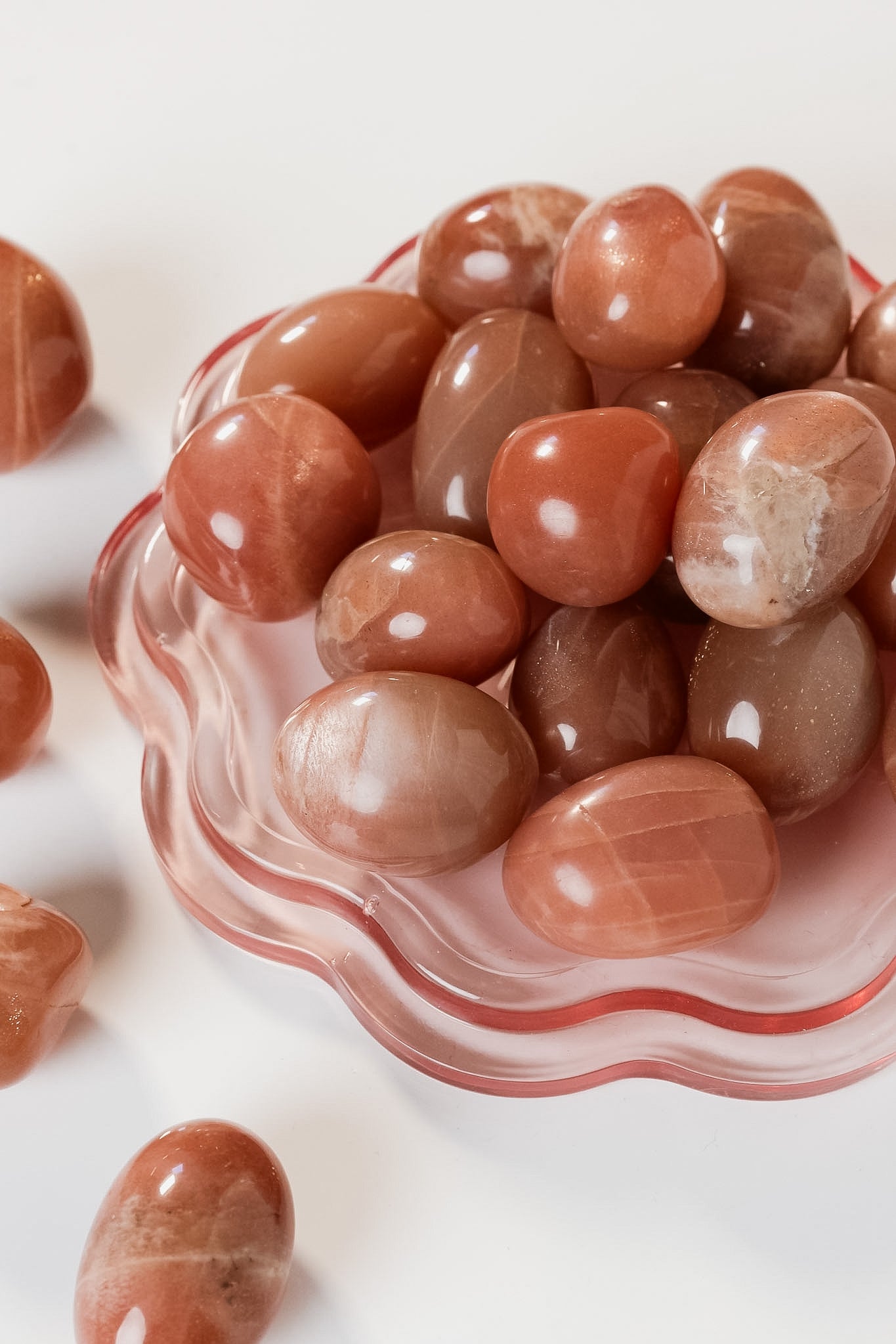 Peach Moonstone Tumble