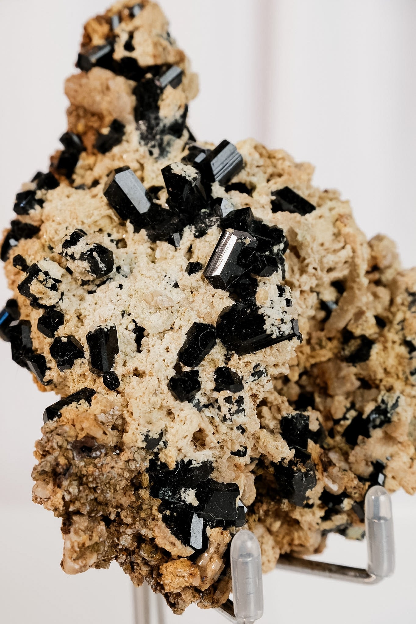 Black Tourmaline on Matrix Cluster