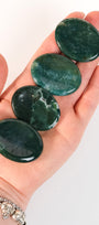 Moss Agate Worry Stone