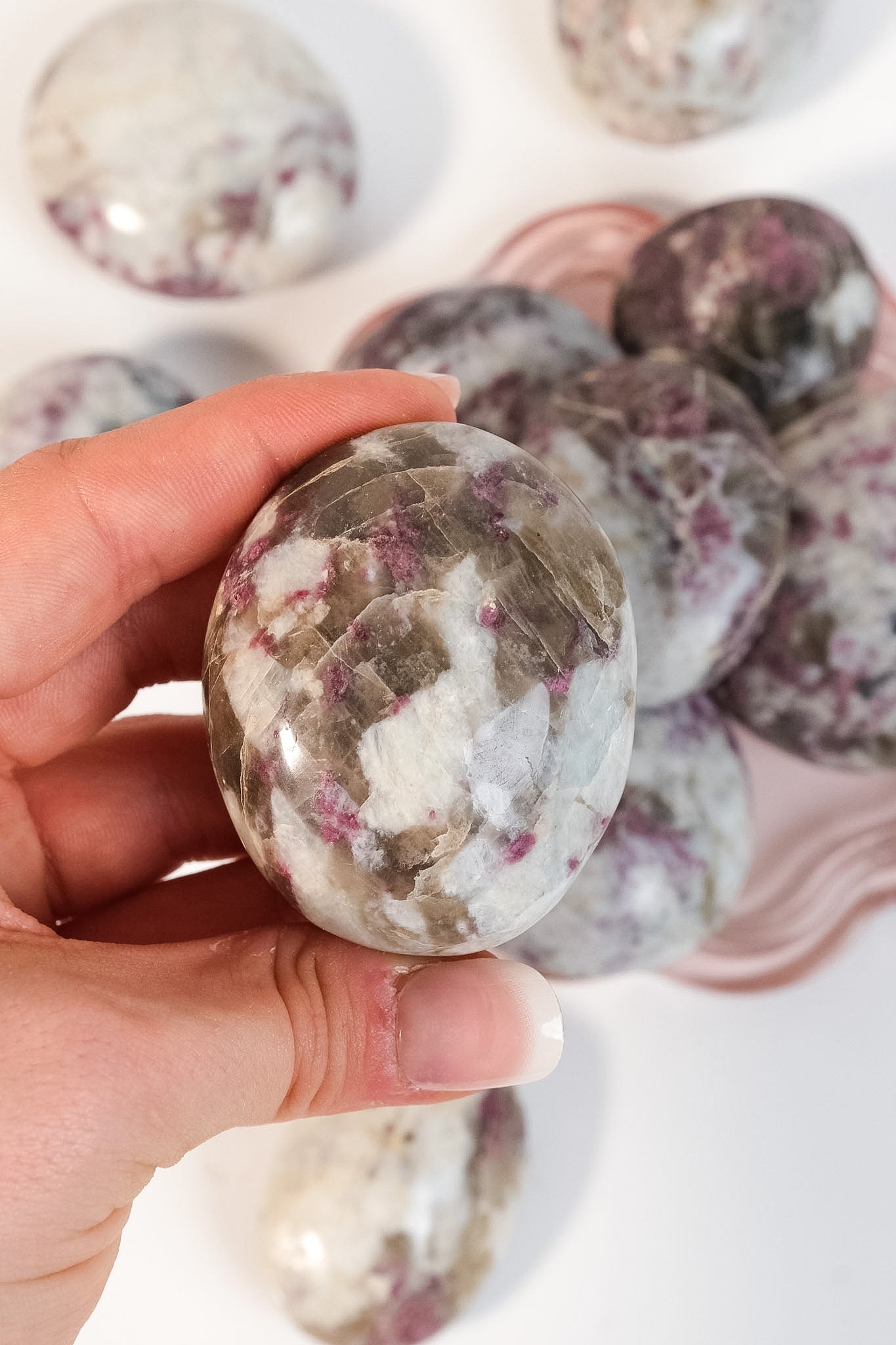 Pink Tourmaline Palmstone (Chunky)