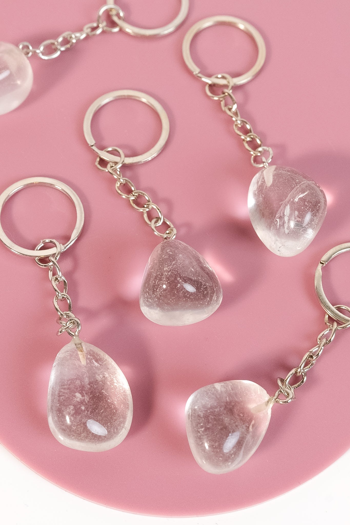 Clear Quartz Keyring