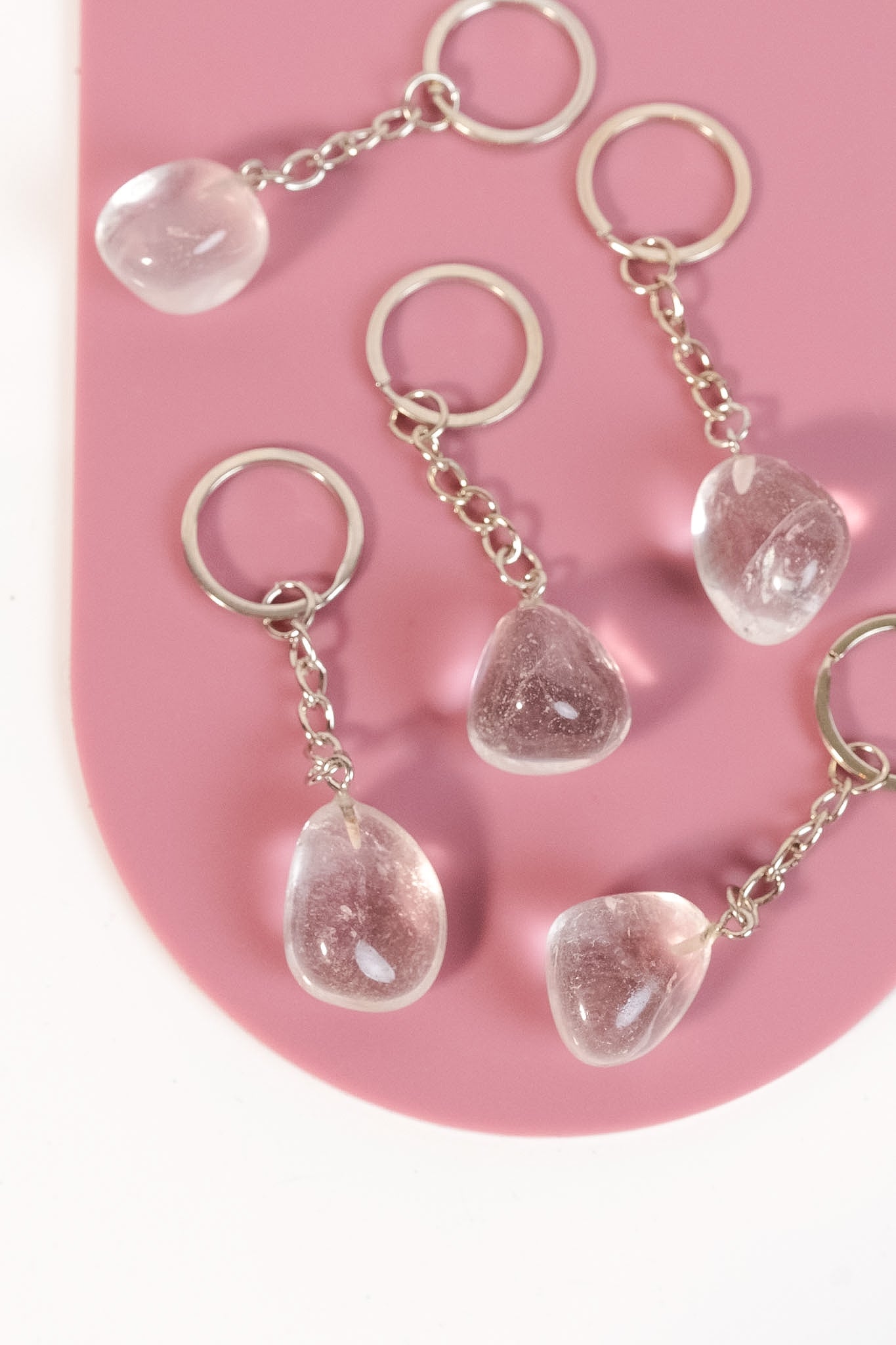 Clear Quartz Keyring