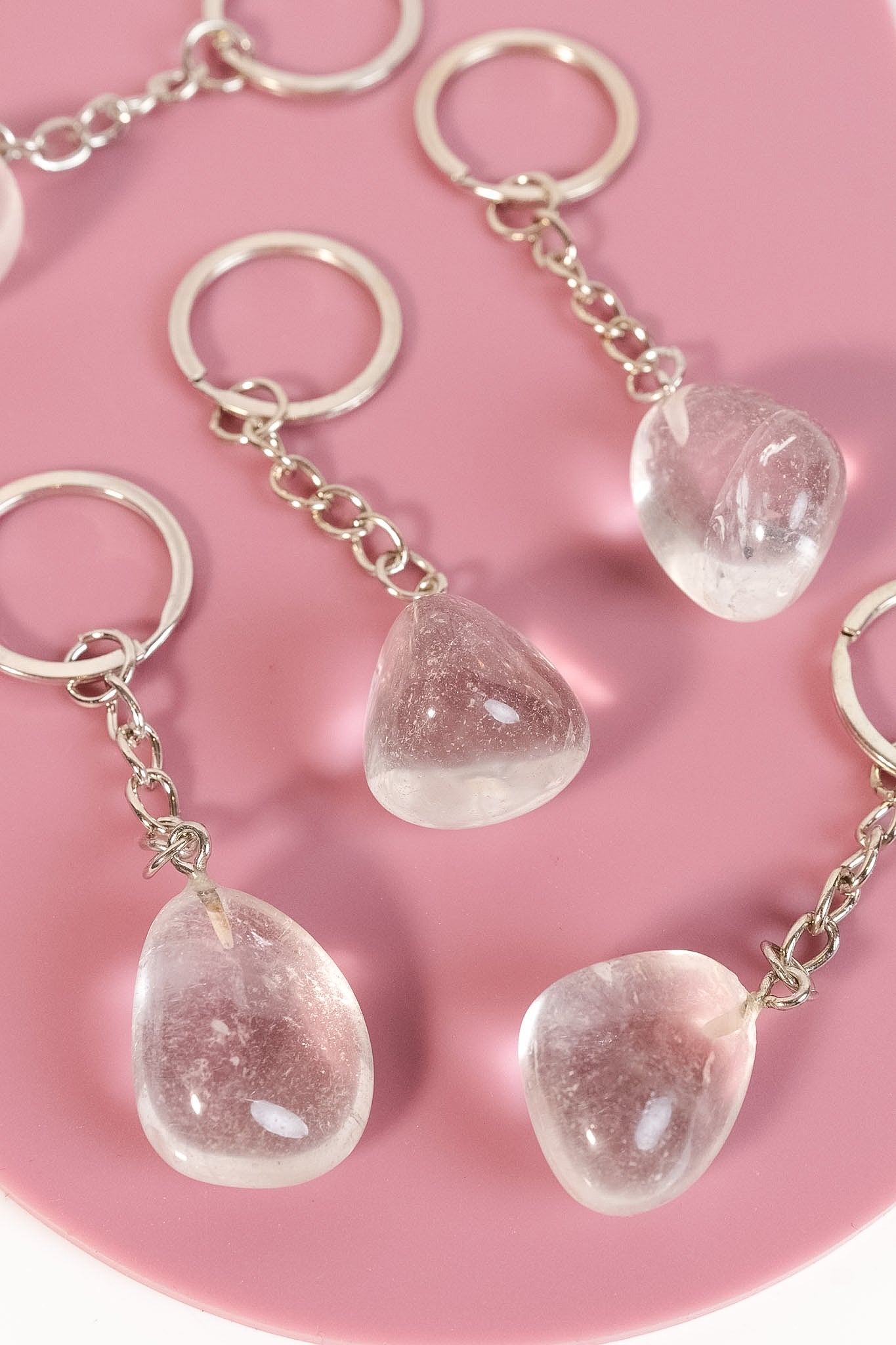 Clear Quartz Keyring