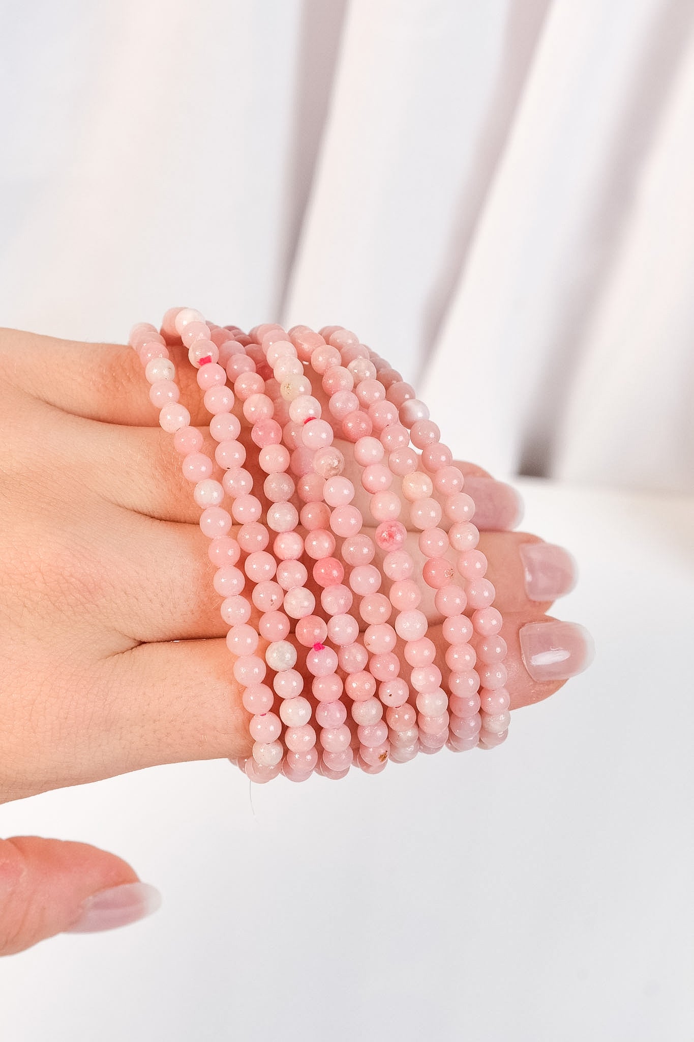 Pink Opal 4mm Bracelet