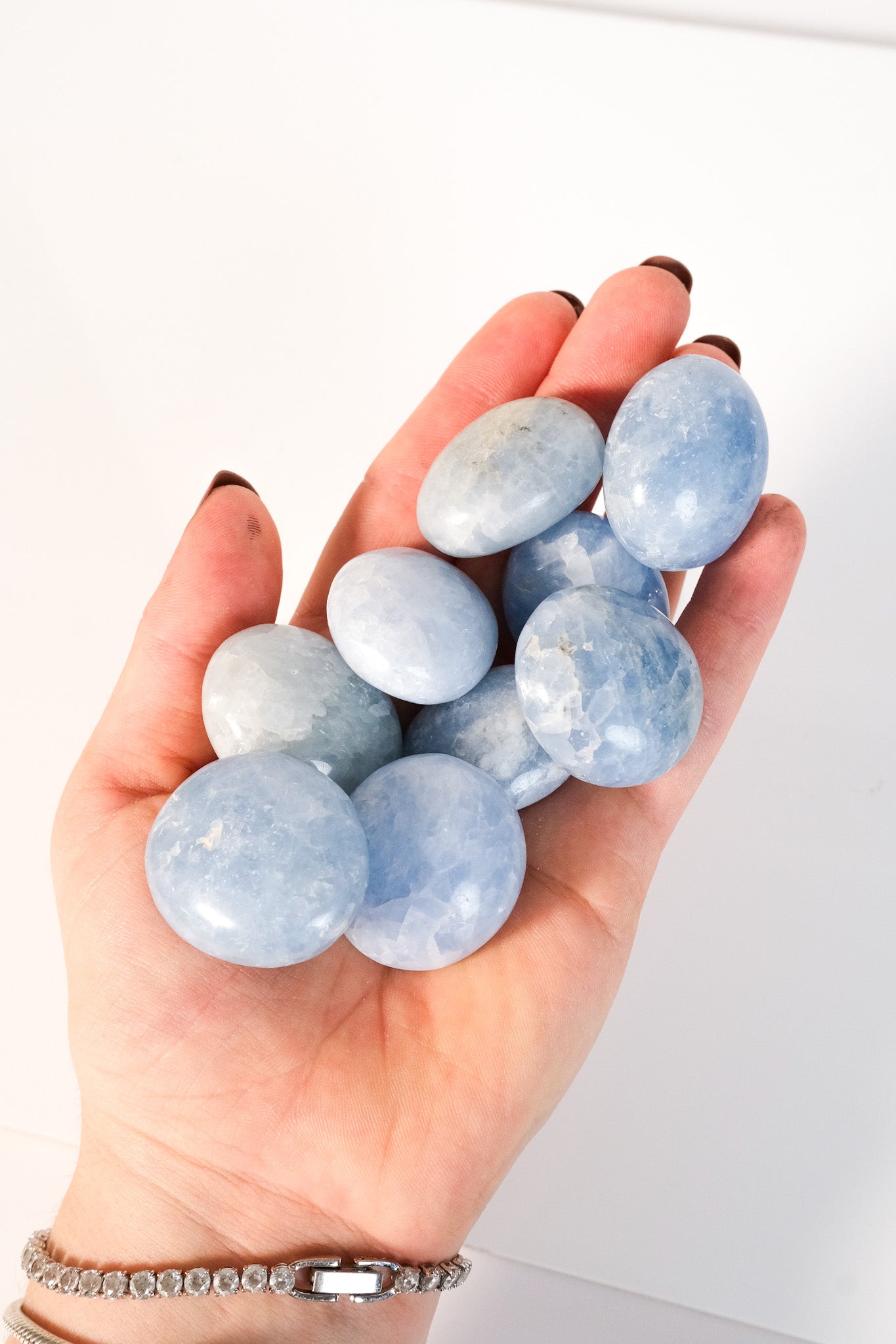 Blue Calcite Jumbo Tumble
