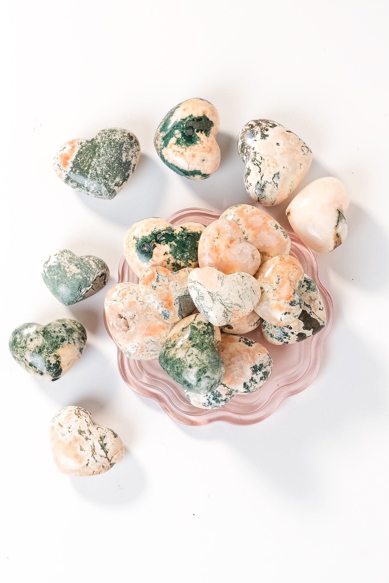 Tree Agate Heulandite Heart