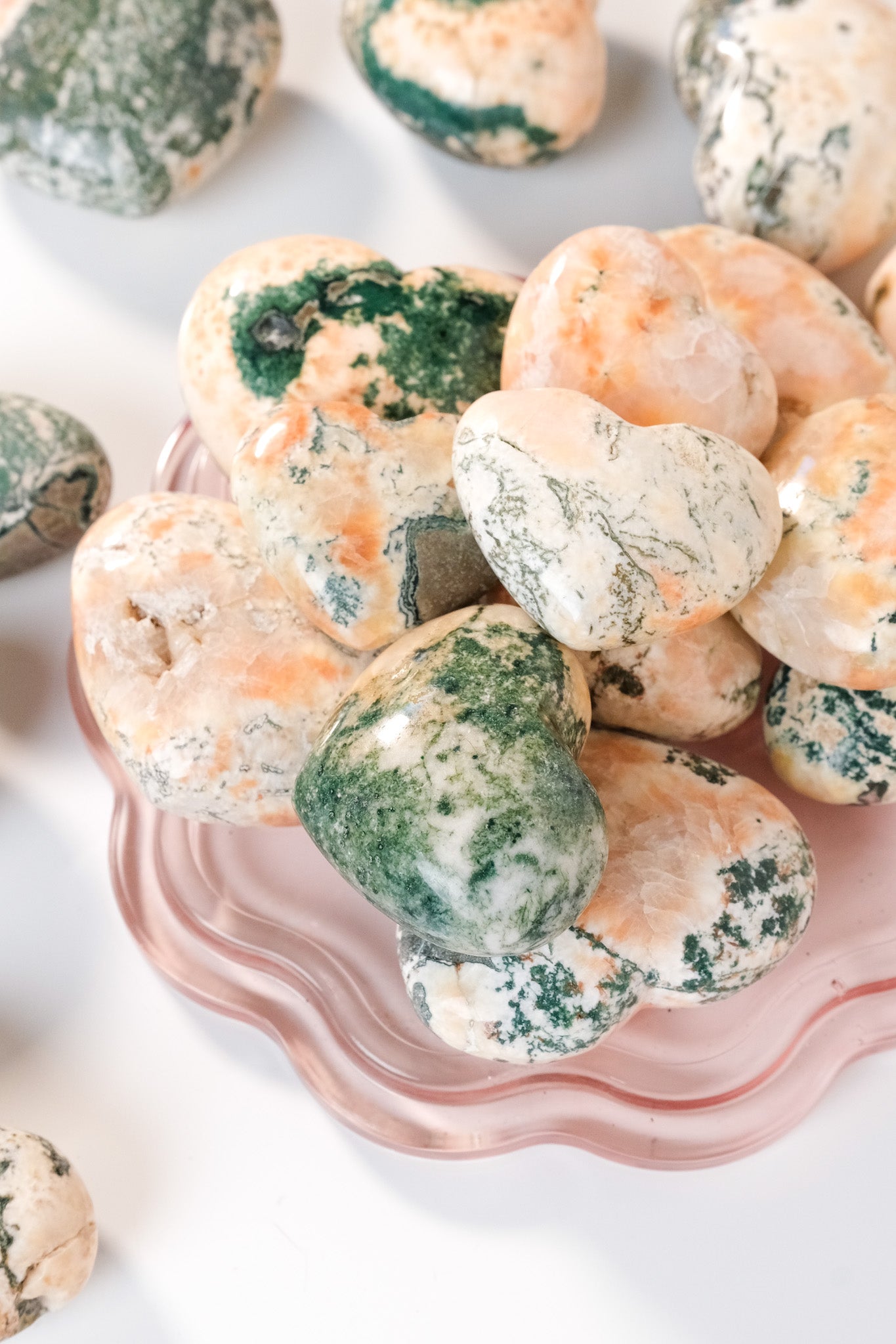 Tree Agate Heulandite Heart