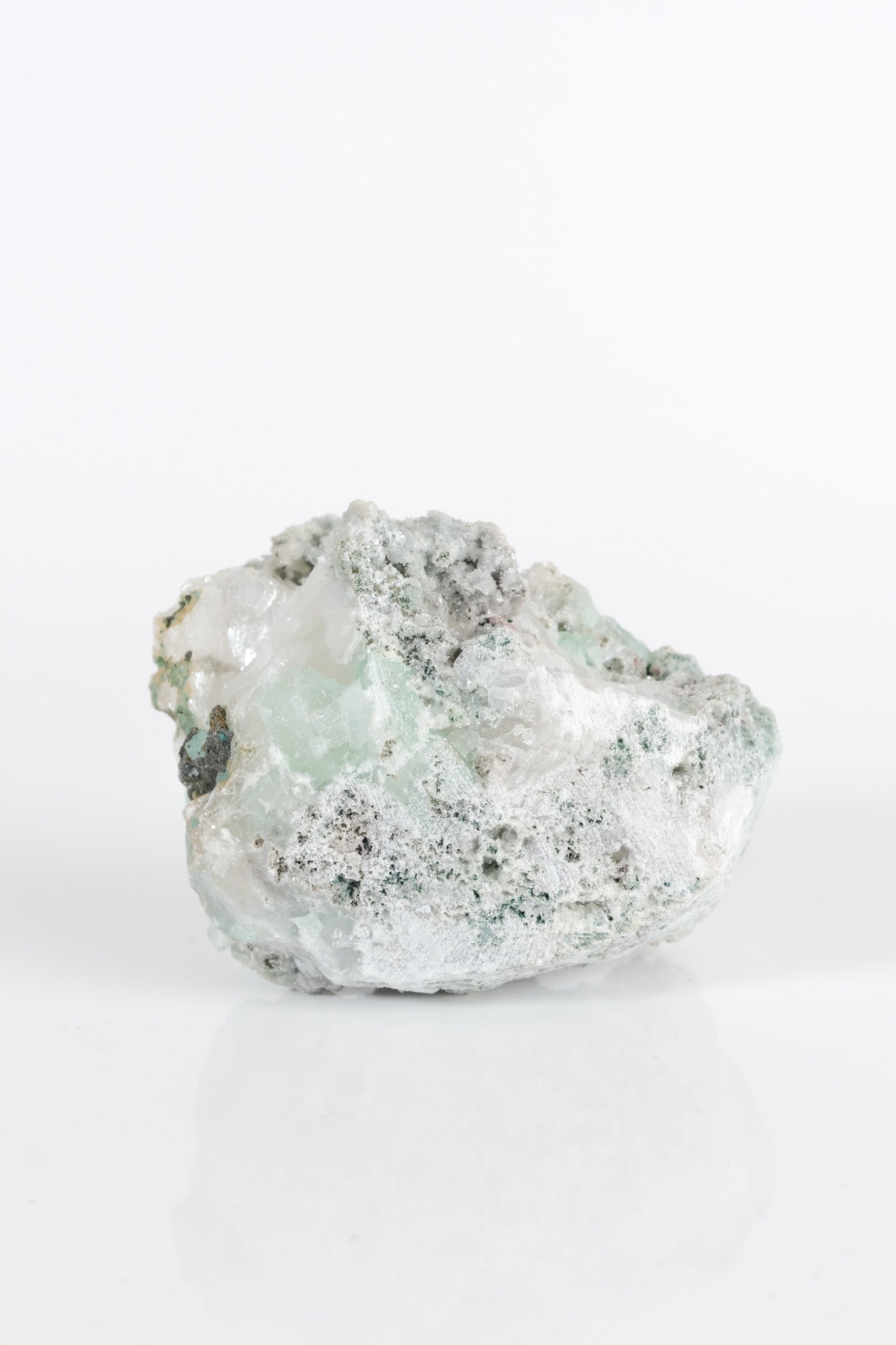 Gemmy Green Apophyllite DTs & Cubes on Grey Chalcedony Cluster
