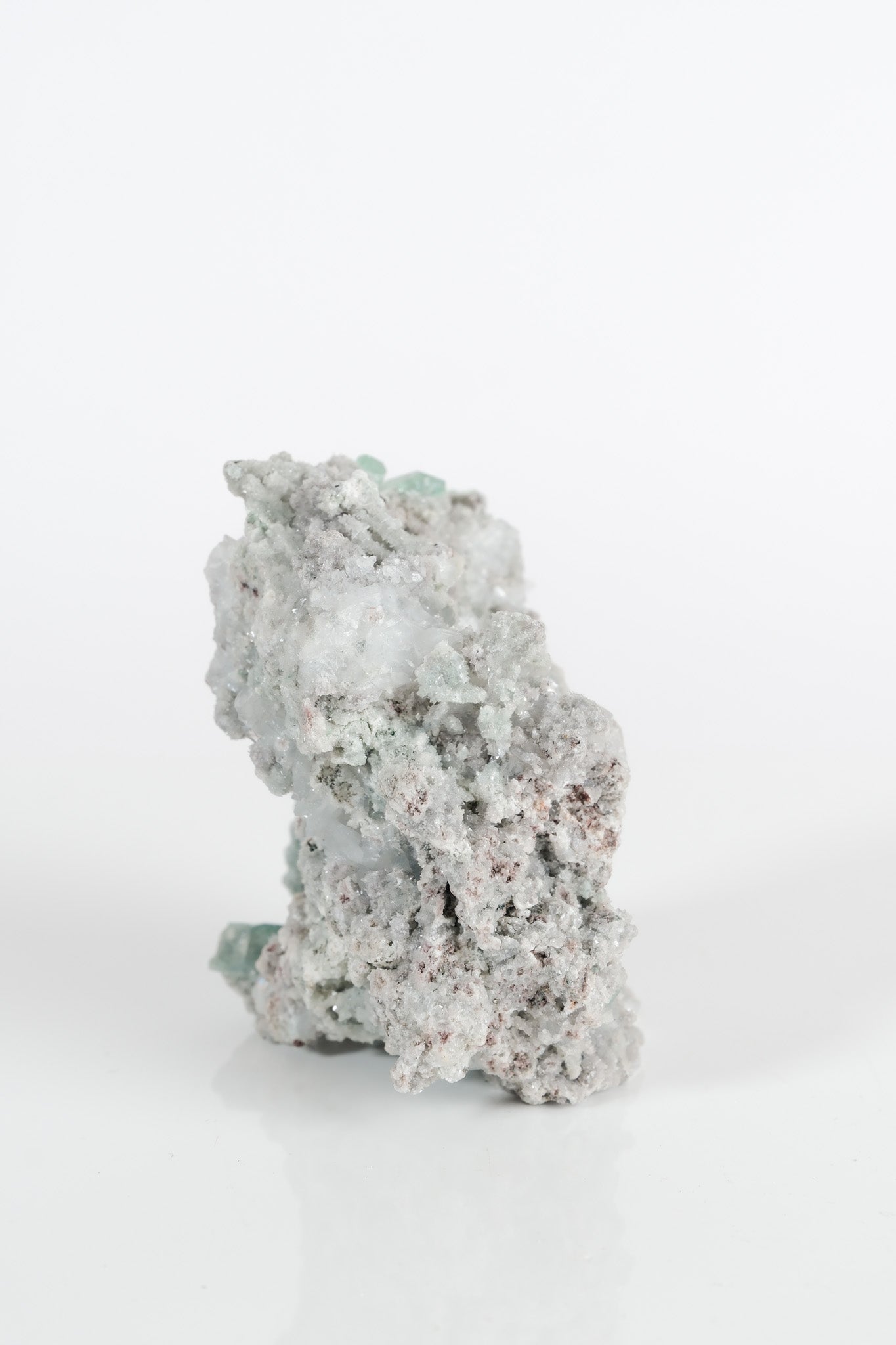 Gemmy Green Apophyllite DTs & Cubes on Grey Chalcedony Cluster