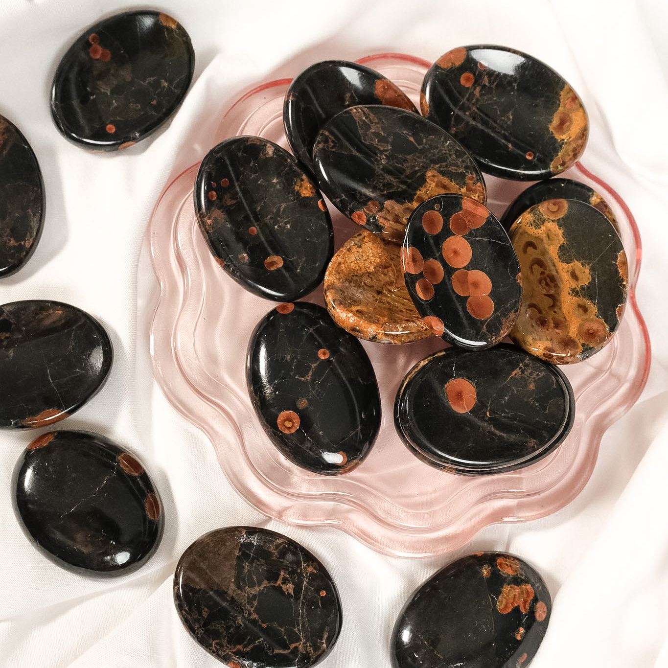 Peanut Obsidian Worry Stone