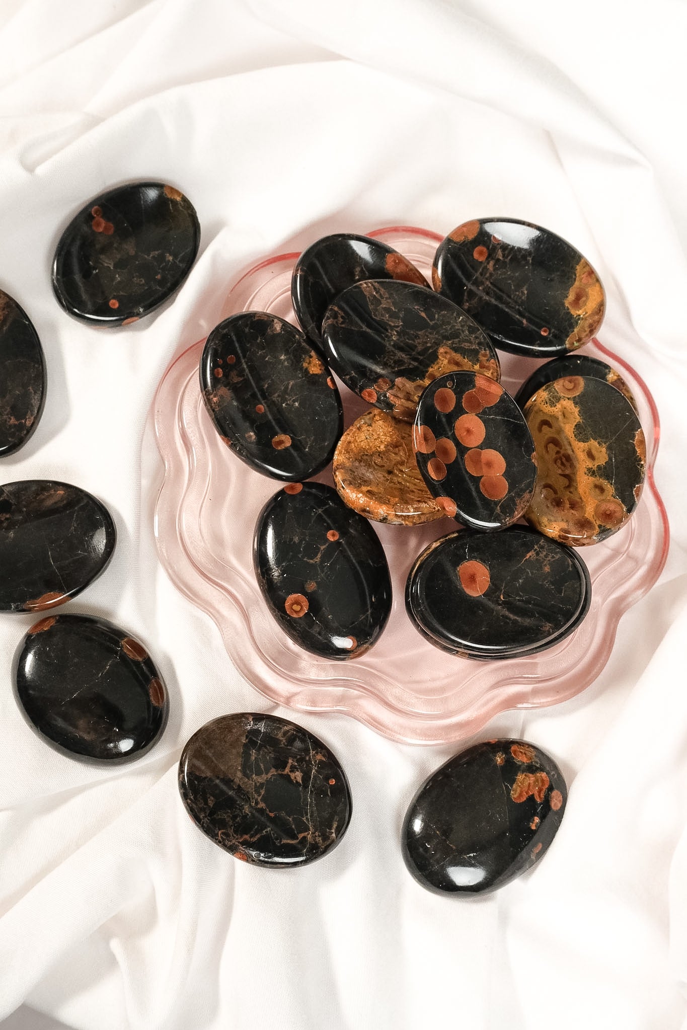 Peanut Obsidian Worry Stone