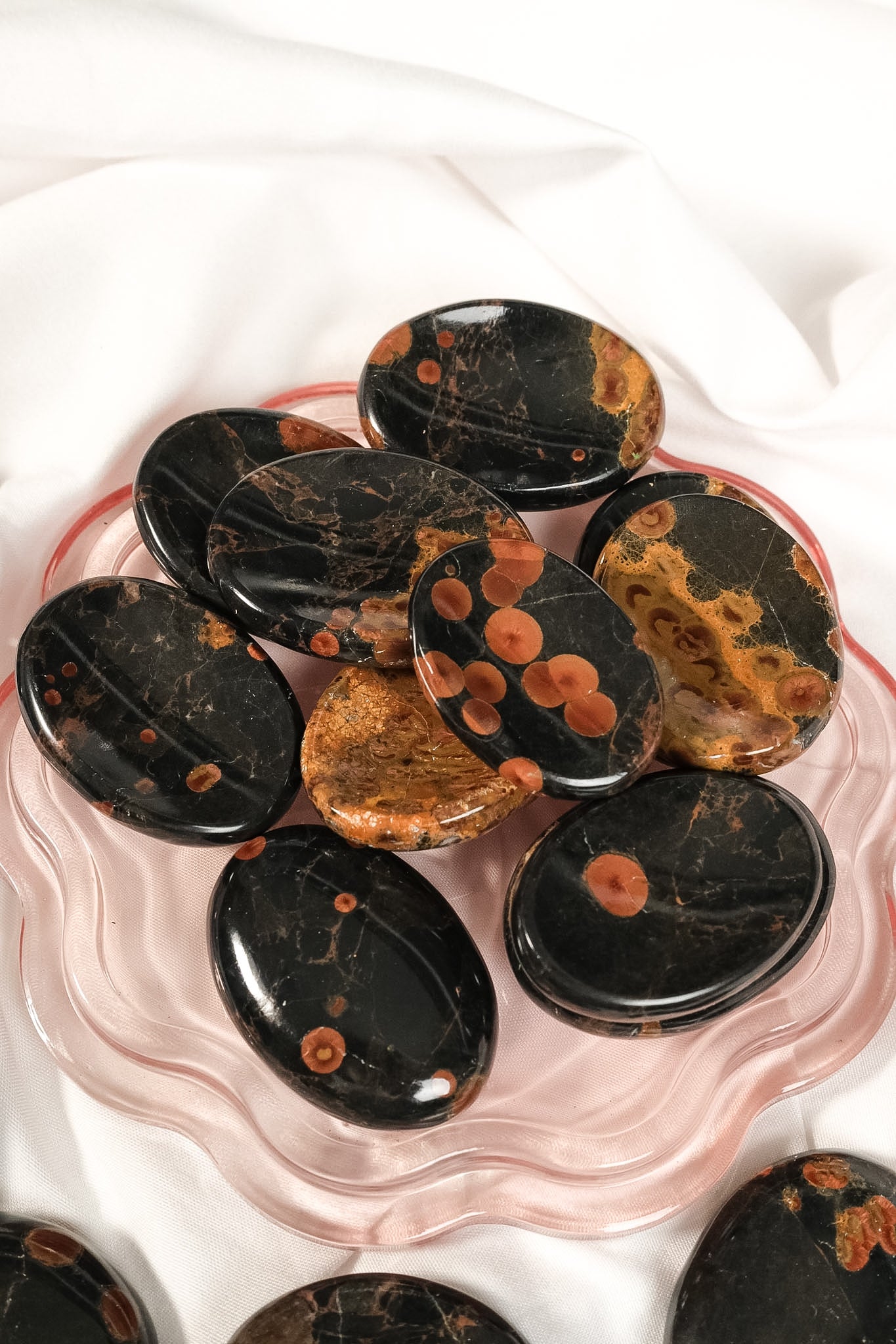 Peanut Obsidian Worry Stone