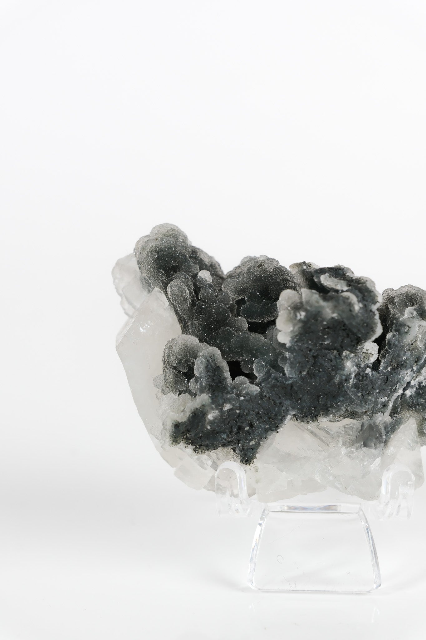 Botryoidal Black Chalcedony Cluster