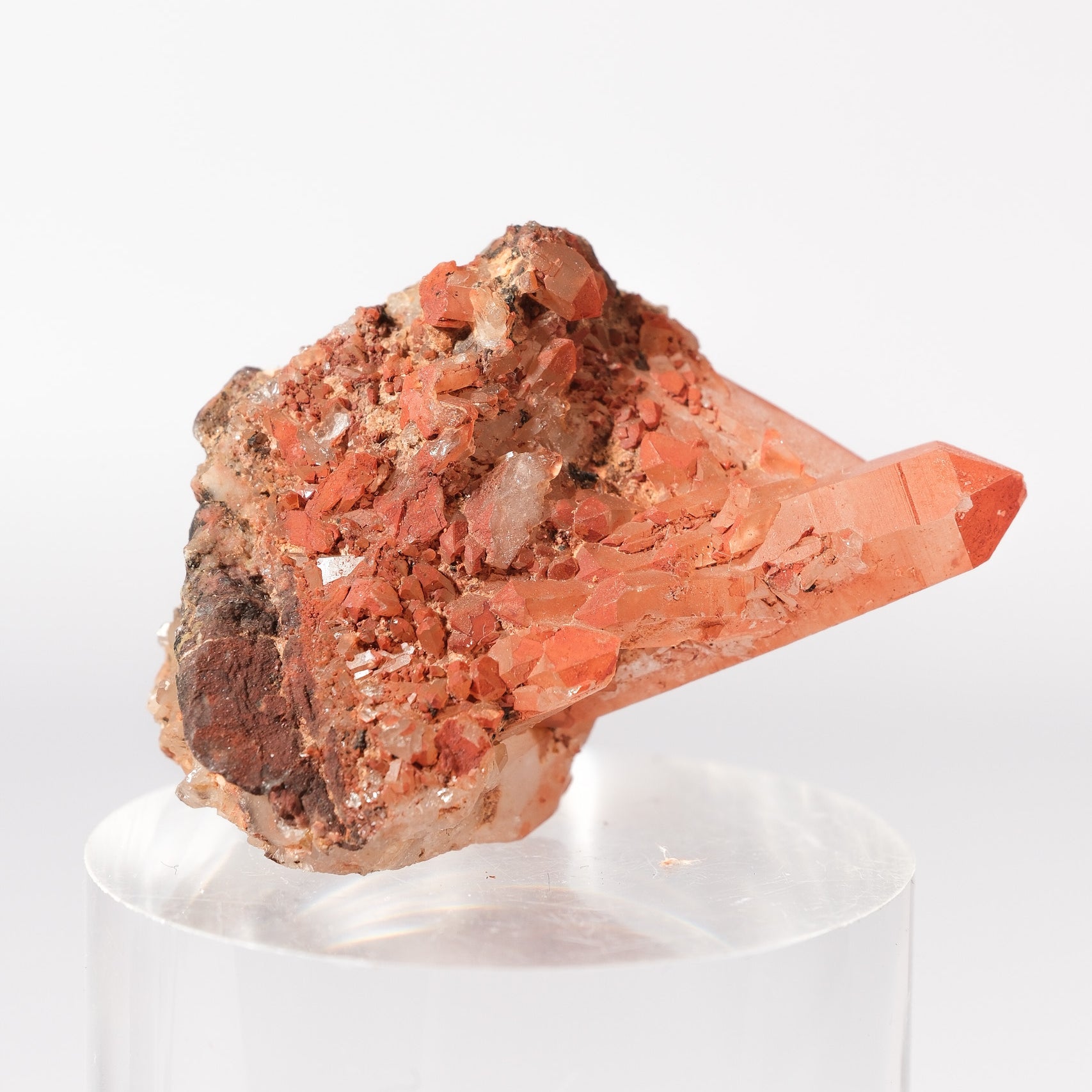 Hematoid/Tangerine Quartz Cluster