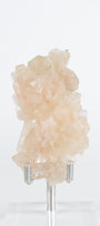 Green Apophyllite with Pink Stilbite & Sugar Druzy Cluster