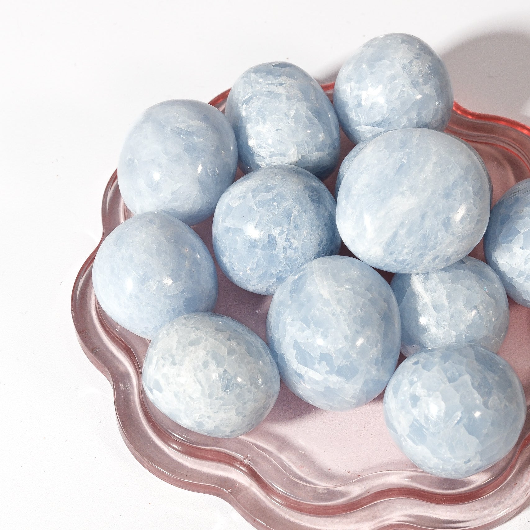 Blue Calcite Jumbo Tumble