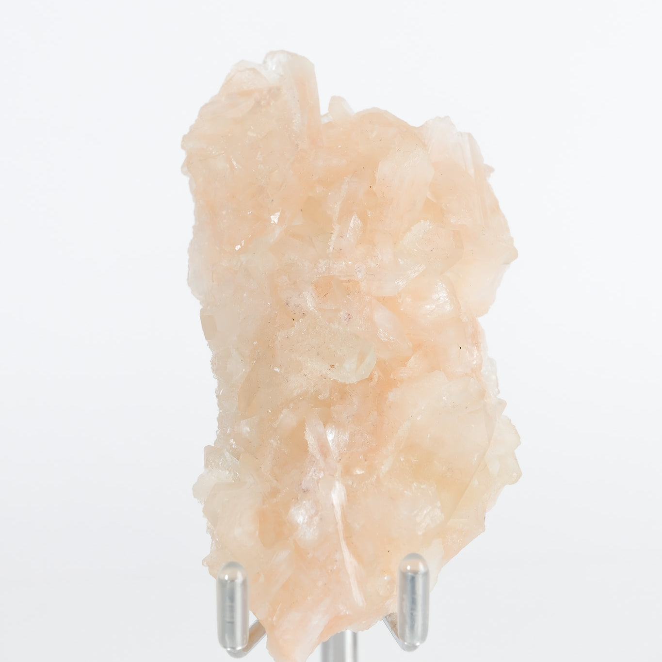 Green Apophyllite with Pink Stilbite & Sugar Druzy Cluster